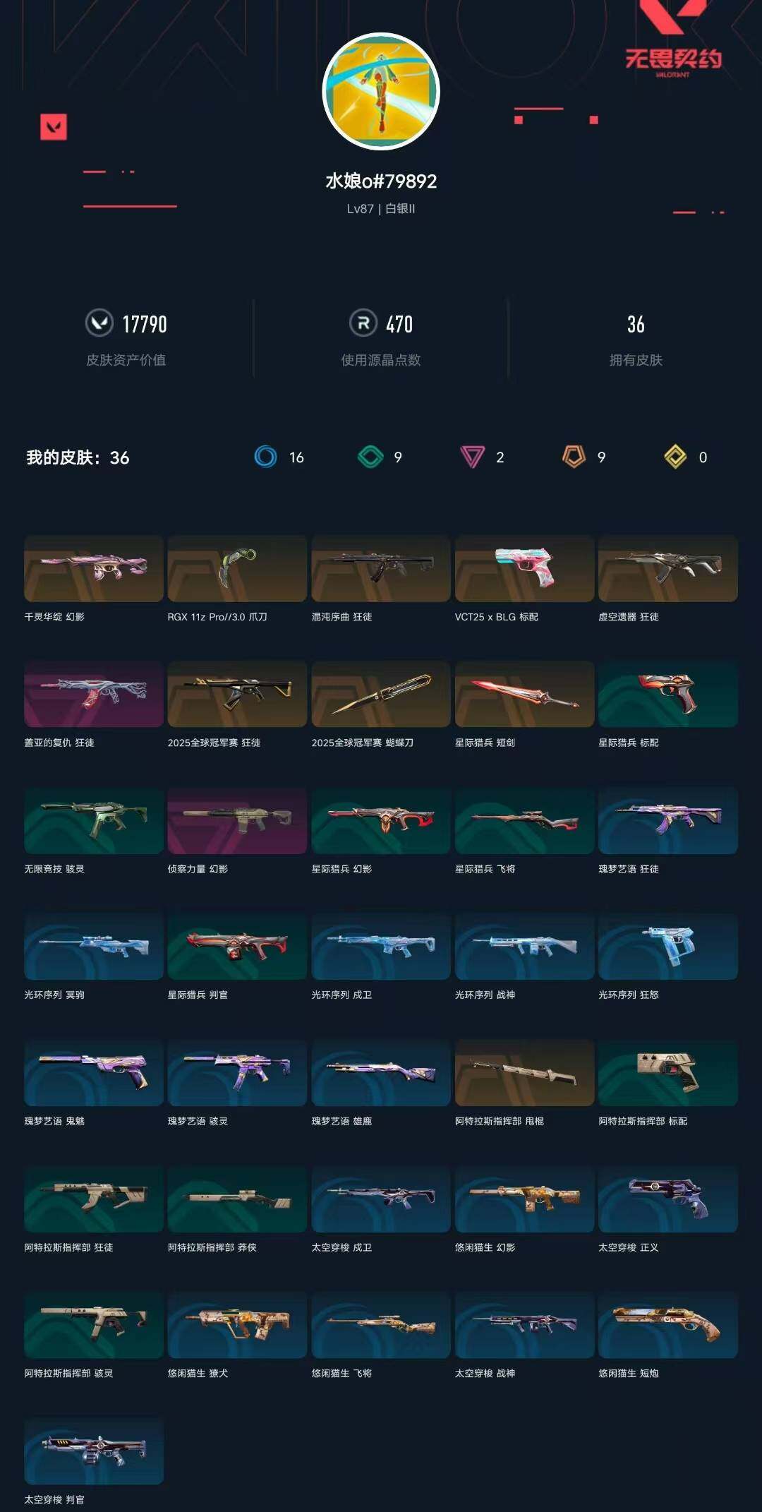 WWQXL321988无畏契约账号详情图3 WWQXL321988无畏契约账号详情图3