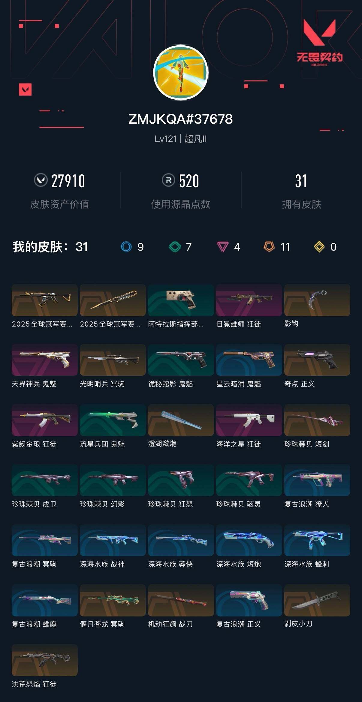 WWQXL322122无畏契约账号详情图5 WWQXL322122无畏契约账号详情图5