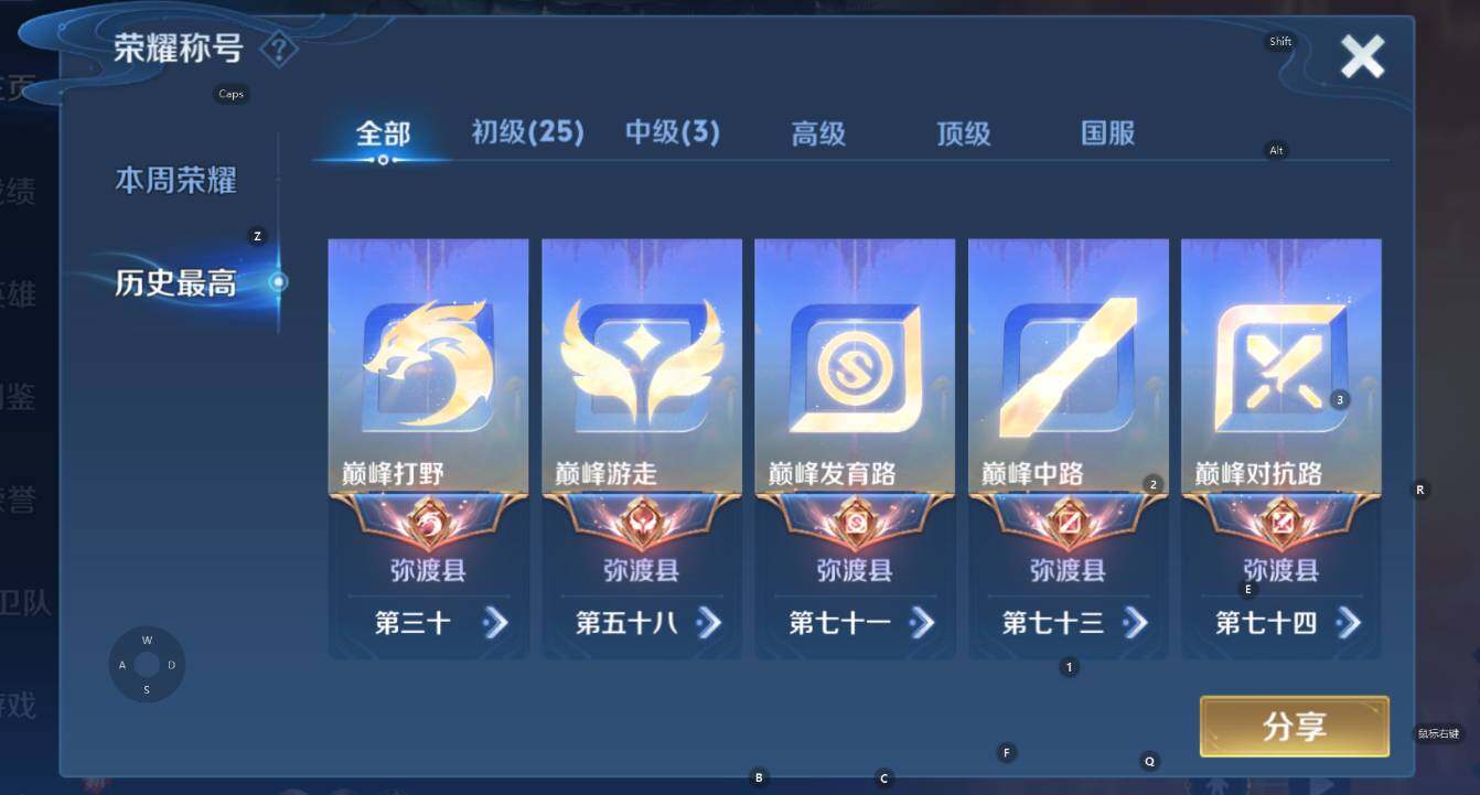 WZCMW3362293王者荣耀账号详情图8 WZCMW3362293王者荣耀账号详情图8