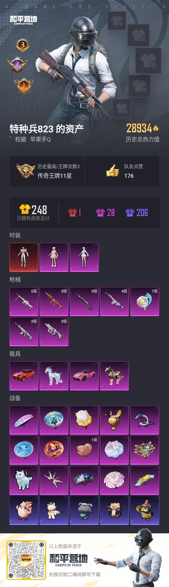 HPLX3408354和平精英账号详情图2 HPLX3408354和平精英账号详情图2