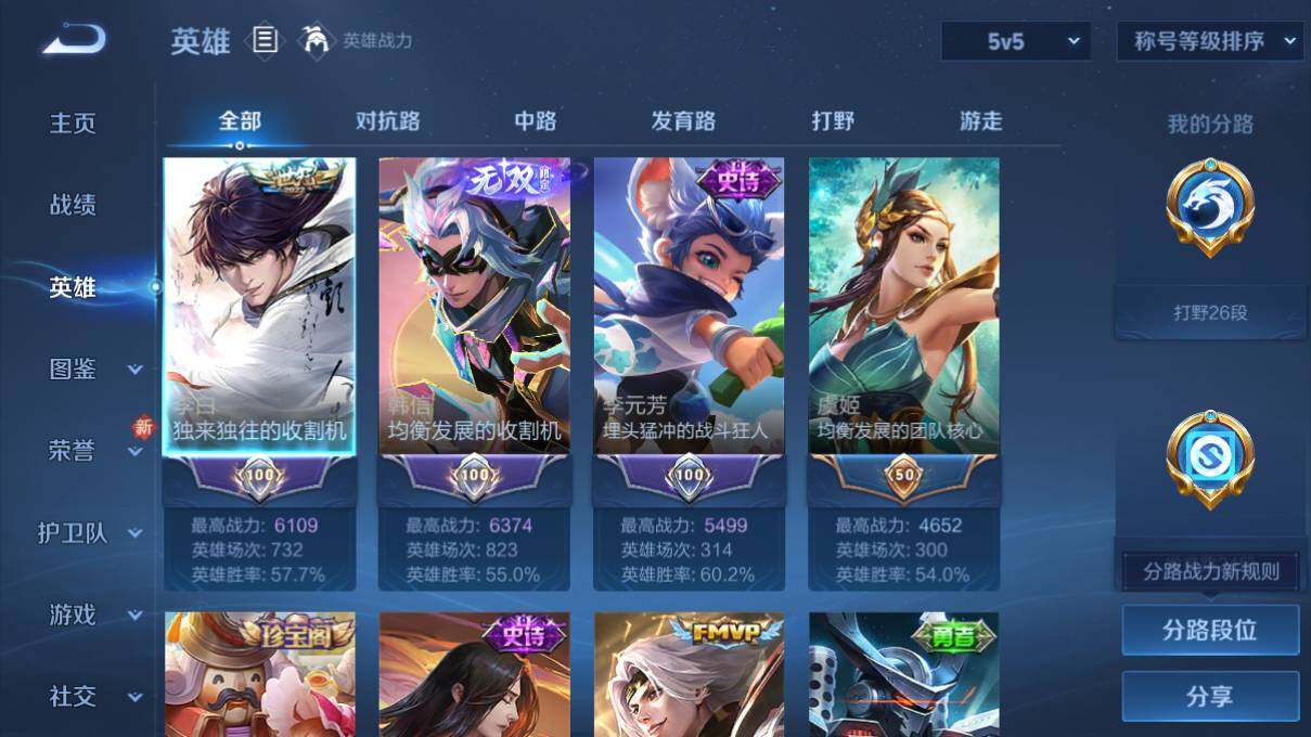 WZ0349407王者荣耀账号详情图7