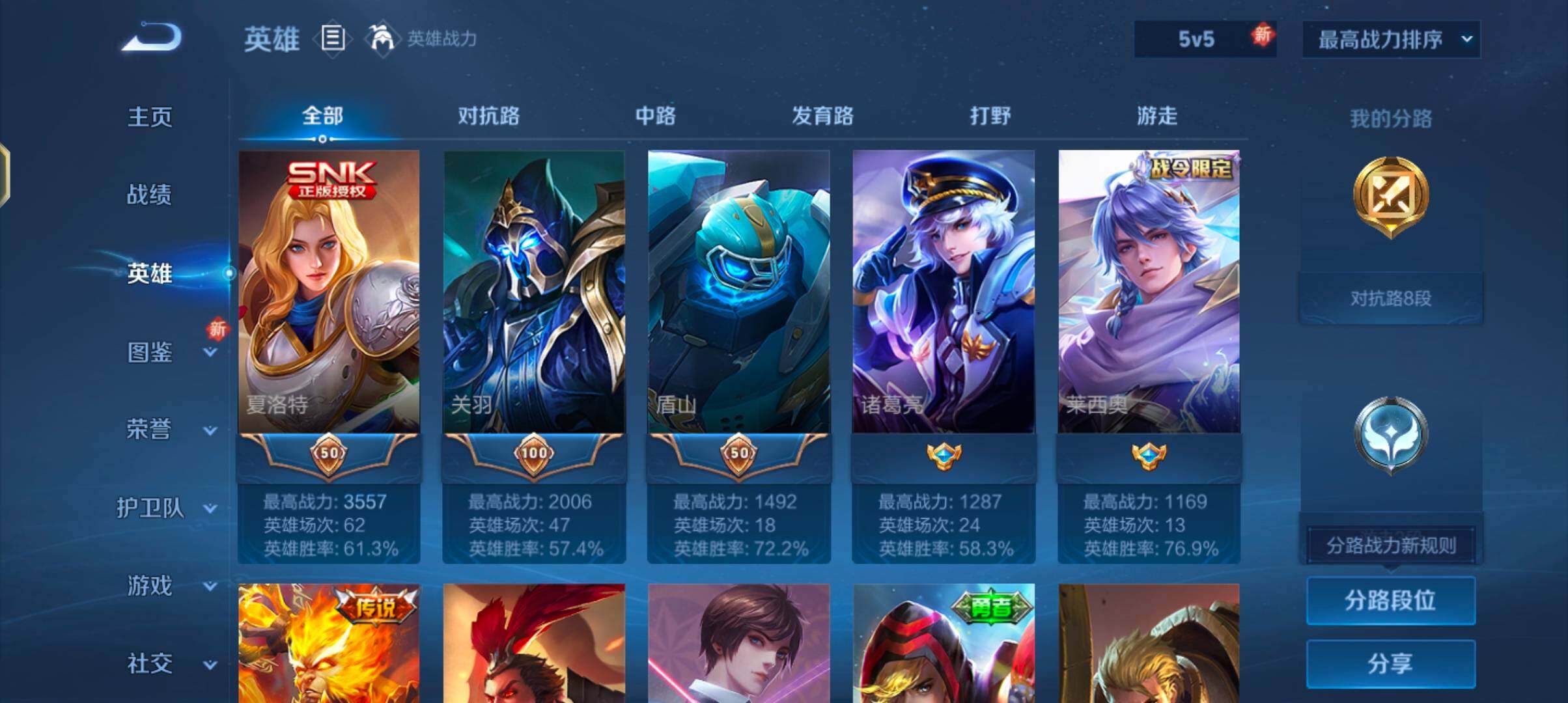 WZJZ3371965王者荣耀账号详情图4