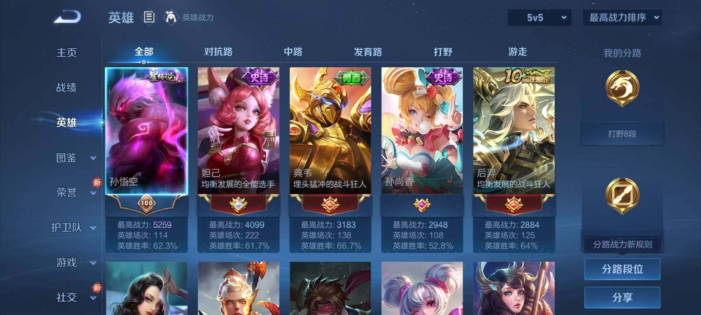 WZJZ3371994王者荣耀账号详情图4