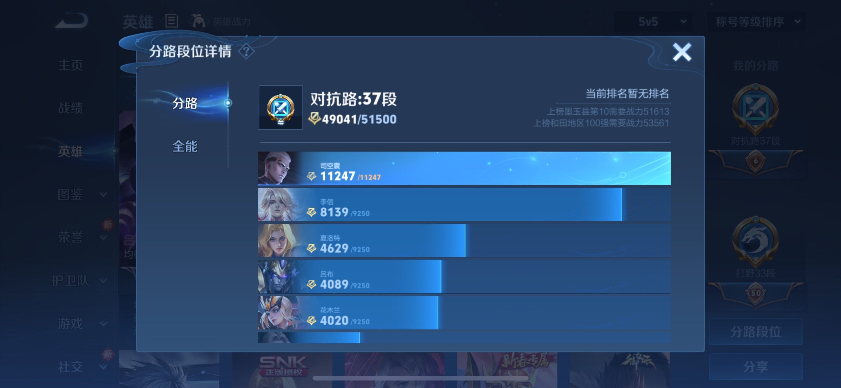 WZCMY3366419王者荣耀账号详情图4 WZCMY3366419王者荣耀账号详情图4