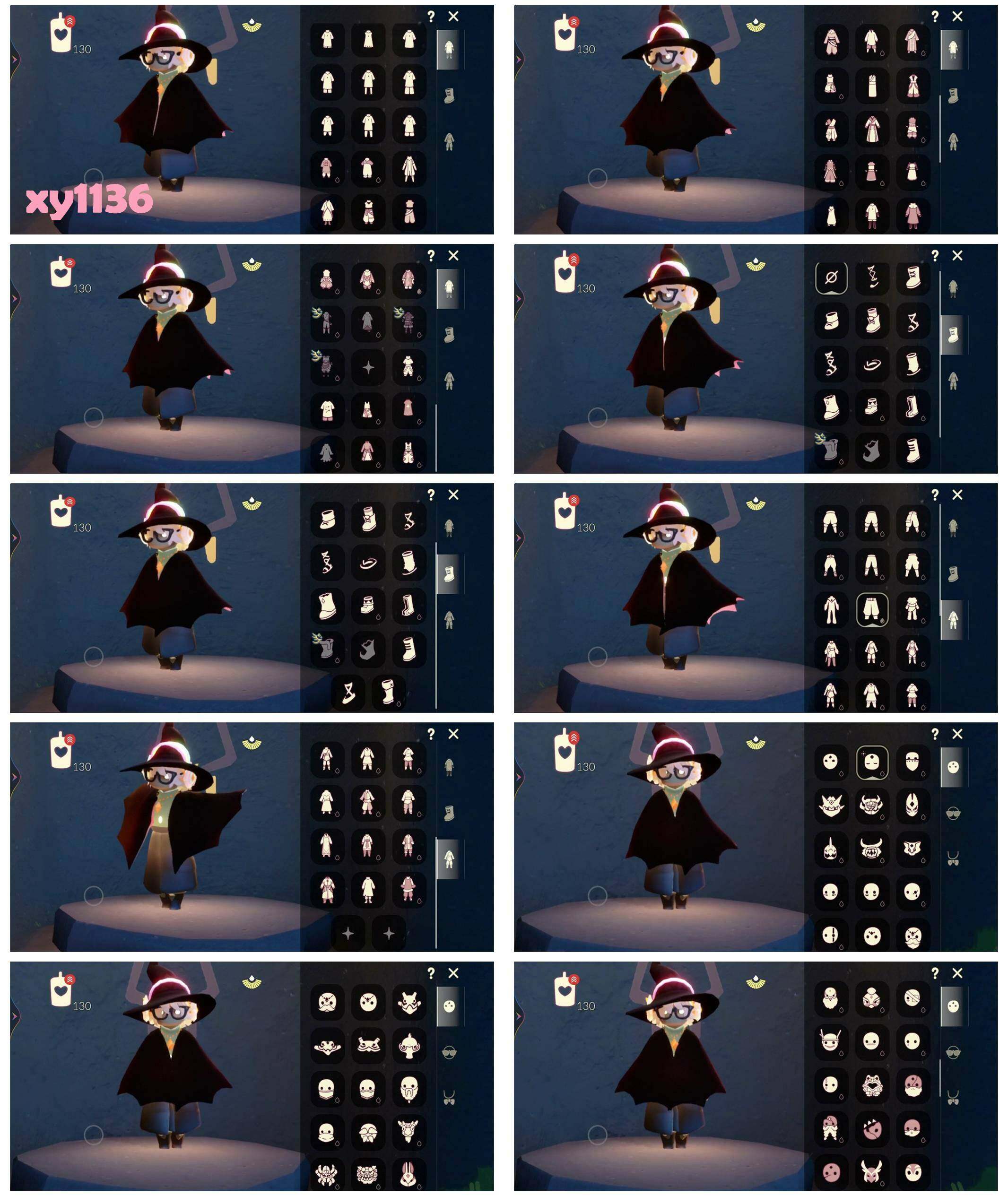 光遇账号vivo渠道服白枭11季武士裤蝙蝠套装巫师帽圣诞鹿角小王子斗篷欧若拉之翼皮皮猫斗篷祥云雨伞橘子发饰绊爱彩虹耳机
资源：蜡烛122 爱心623  红烛11 12翼
已毕业地图：全图毕业
毕业季节：表演季  破晓季 