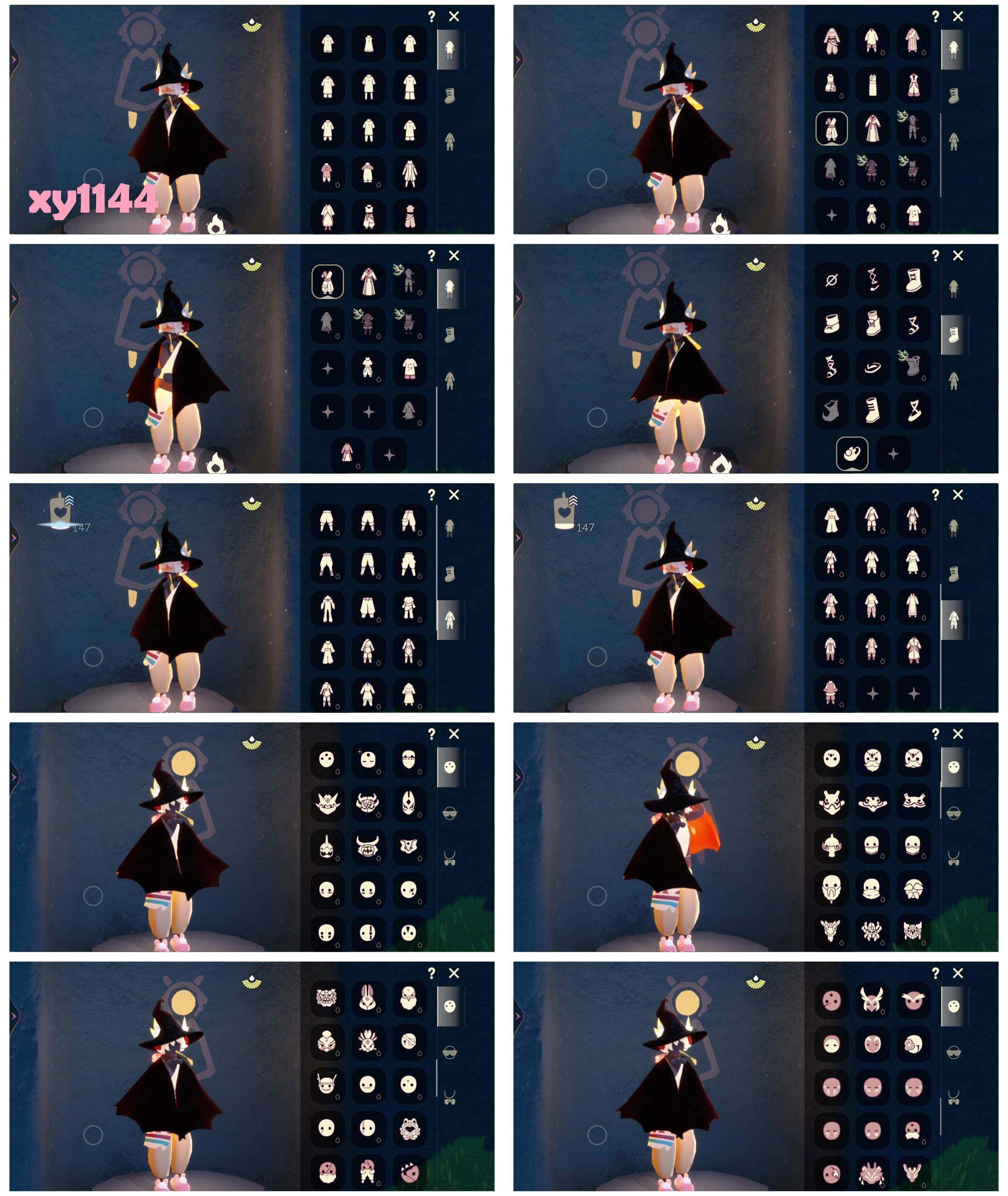 光遇账号vivo渠道服11季蝙蝠套装巫师帽星月头冠彩虹耳机圣诞鹿角皮皮猫大铁头皮皮猫斗篷新年福娃斗篷欧若拉之翼小王子绊爱橘子发饰雪花发饰
资源：蜡烛146  爱心57  红烛6  11翼 
已毕业地图：全图毕业
毕业季节