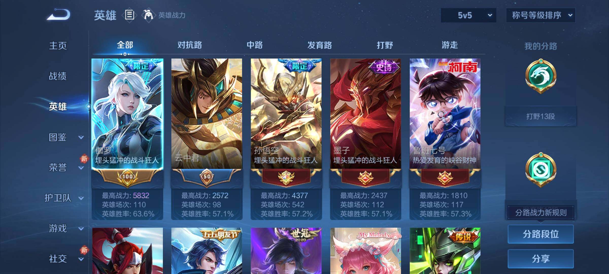 WZCMW3370233王者荣耀账号详情图3 WZCMW3370233王者荣耀账号详情图3