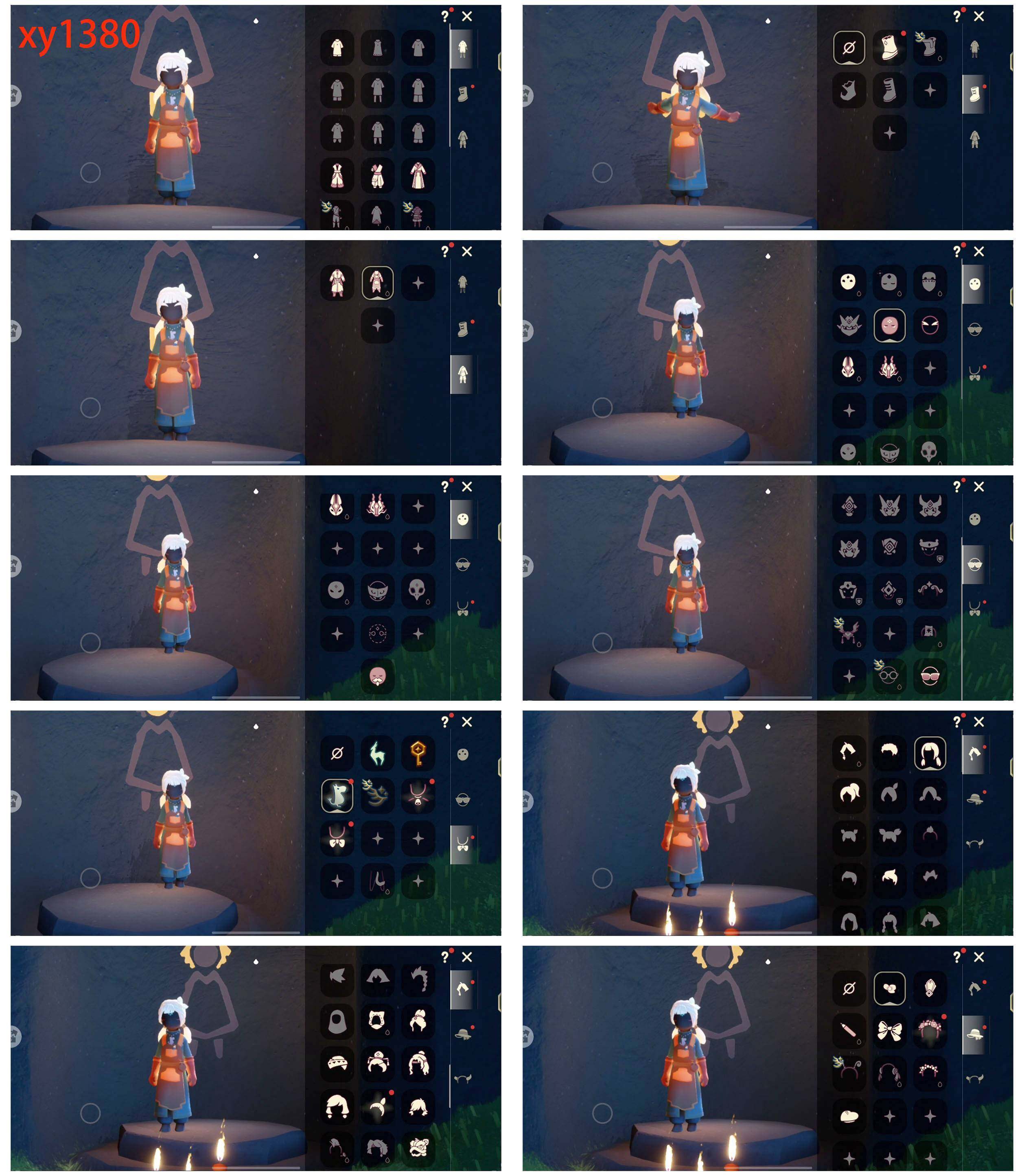 光遇账号华为渠道服3季无翼花环飘带斗篷  国风斗篷  灰色斗篷
资源：蜡烛421  爱心215 红烛3 
毕业季节：九色鹿季  筑巢季  姆明季季卡
热门裤子：奔月长袍  美工衣
热门面具：龙头
热门发型：兔子头 双