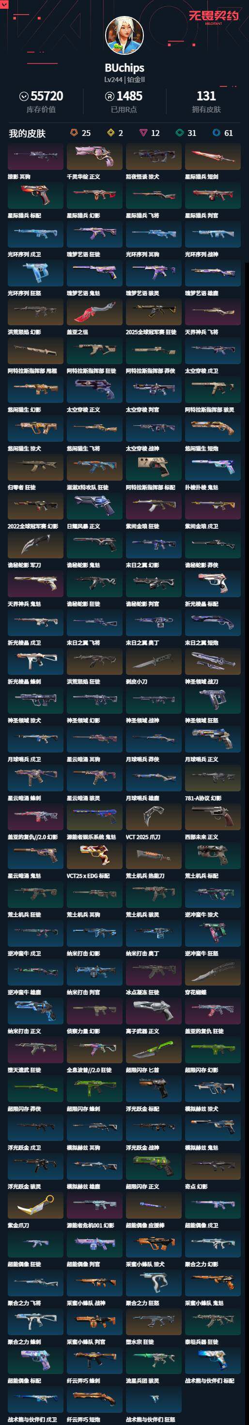 WWQLXY324877无畏契约账号详情图2 WWQLXY324877无畏契约账号详情图2