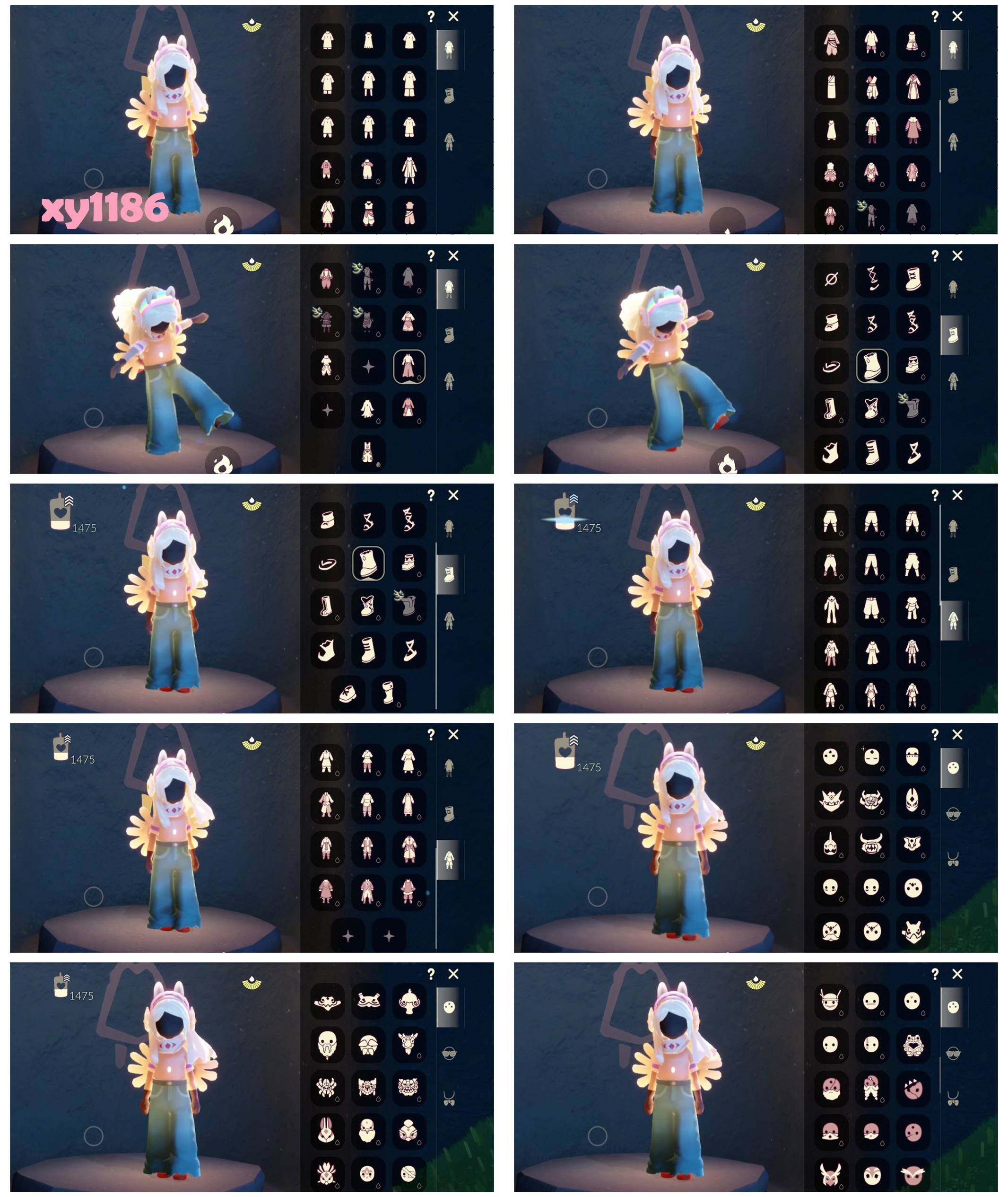 光遇账号华为渠道服白枭13季节毕业祥云服饰福娃套装蝙蝠斗套装巫师帽绊爱套装星月头冠彩虹耳机圣诞鹿角小王子围巾蛛网斗女巫裙矮人面具黑脸玫瑰花面具公主头粗辫总裁正太高马尾高马尾箬笠花环虚荣女巫樱花星星灯鲲灯资源：蜡烛14