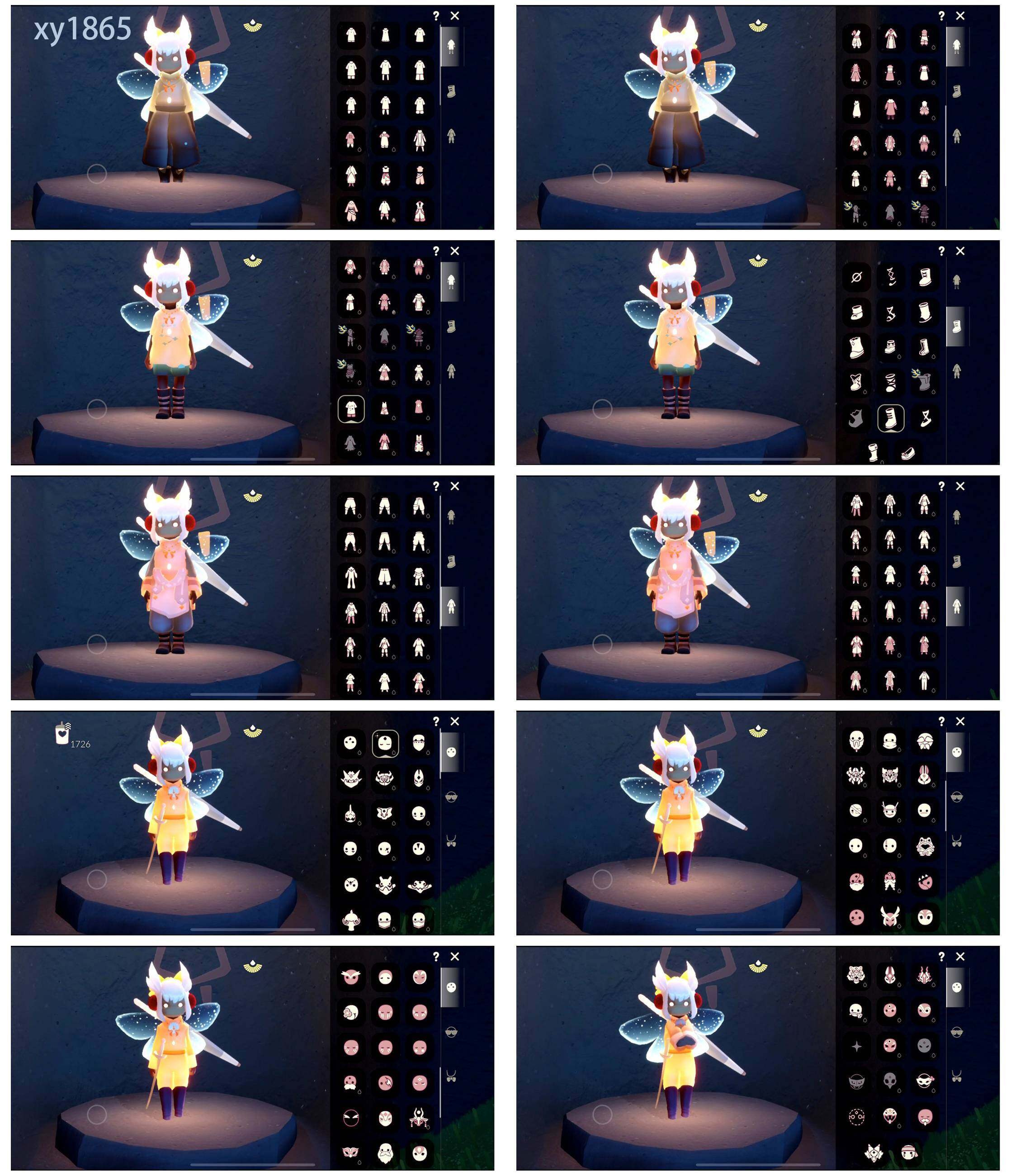 光遇账号iOS官服白枭武士裤书虫正太头高马尾虚荣透明斗篷蓝色音乐会青衫落拓资源：蜡烛1726 爱心260 红烛48 翼12
已毕业地图：全图
毕业季节：风行季 表演季 破晓季 欧若拉季 追忆季 九色鹿季 二重奏季 姆