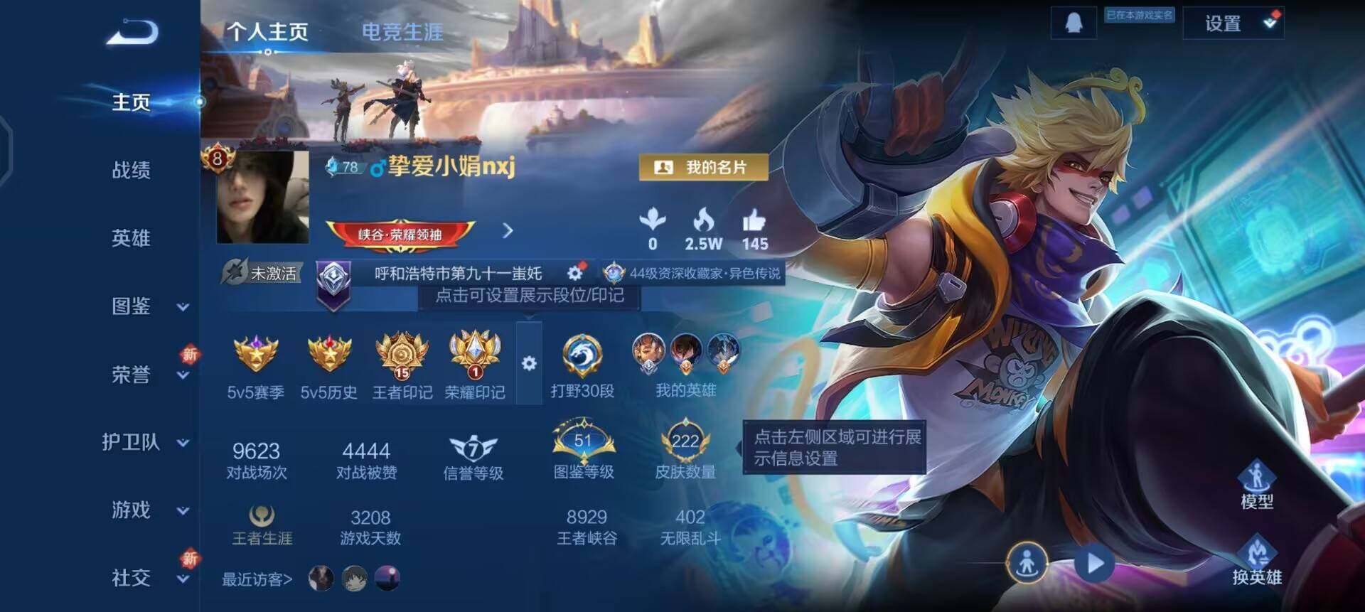 WZQM3372264王者荣耀账号详情图12 WZQM3372264王者荣耀账号详情图12