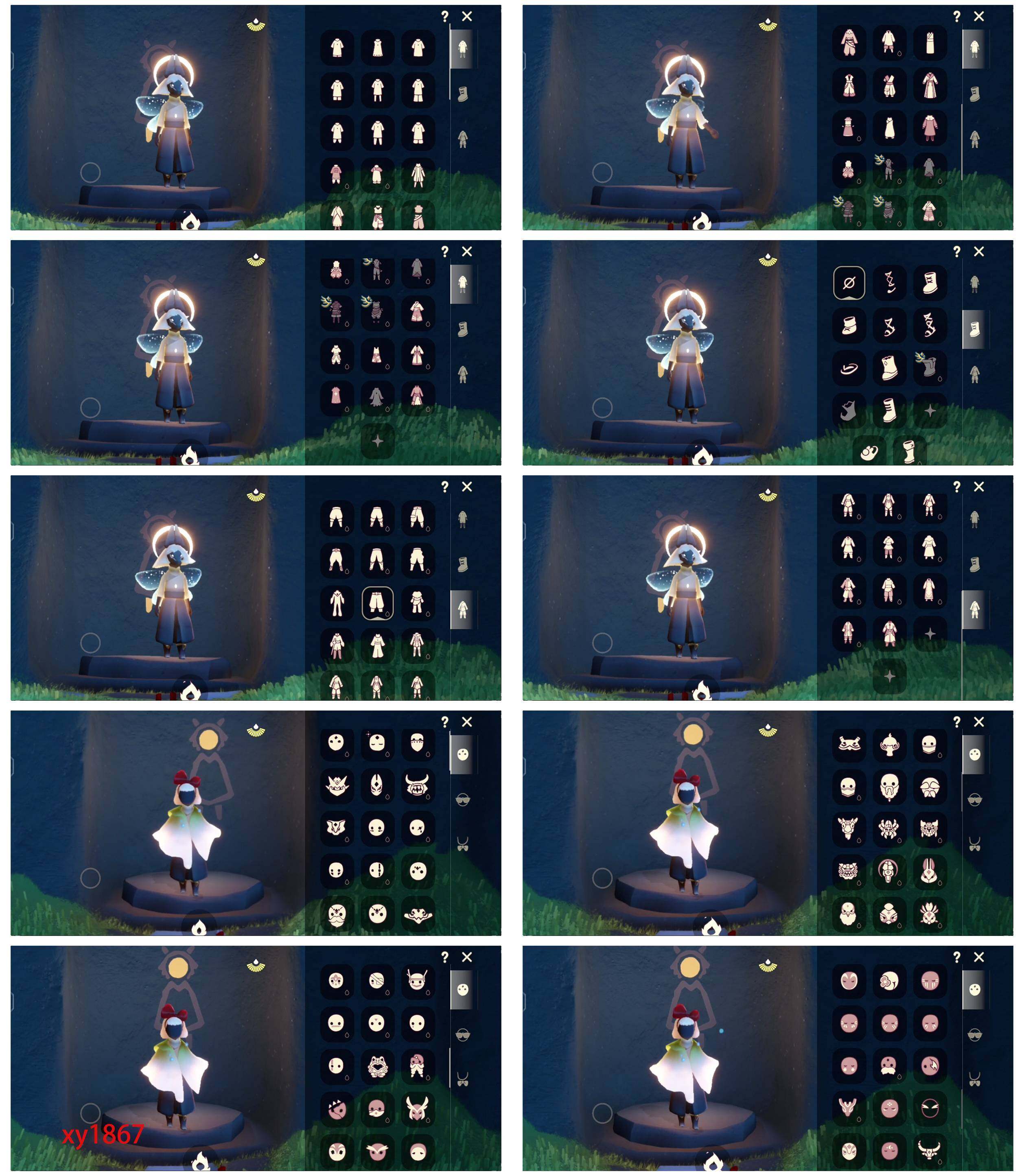 光遇账号安卓官服阿努比斯白枭绊爱巫师帽书虫正太头高马尾圣诞鹿角蝙蝠套装秋千详情看图价格可谈资源：蜡烛702 爱心130 红烛29 翼11
已毕业地图：全图
毕业季节：圣岛季 预言季 梦想季 集结季 小王子季 风行季