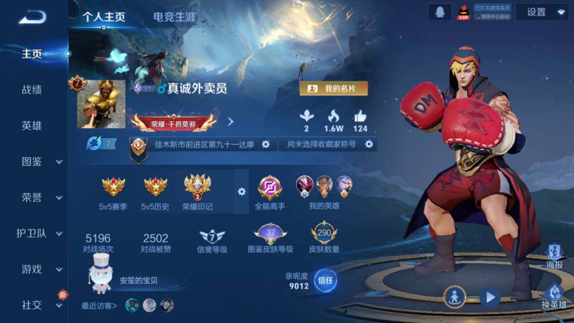 WZ0349423王者荣耀账号详情图8