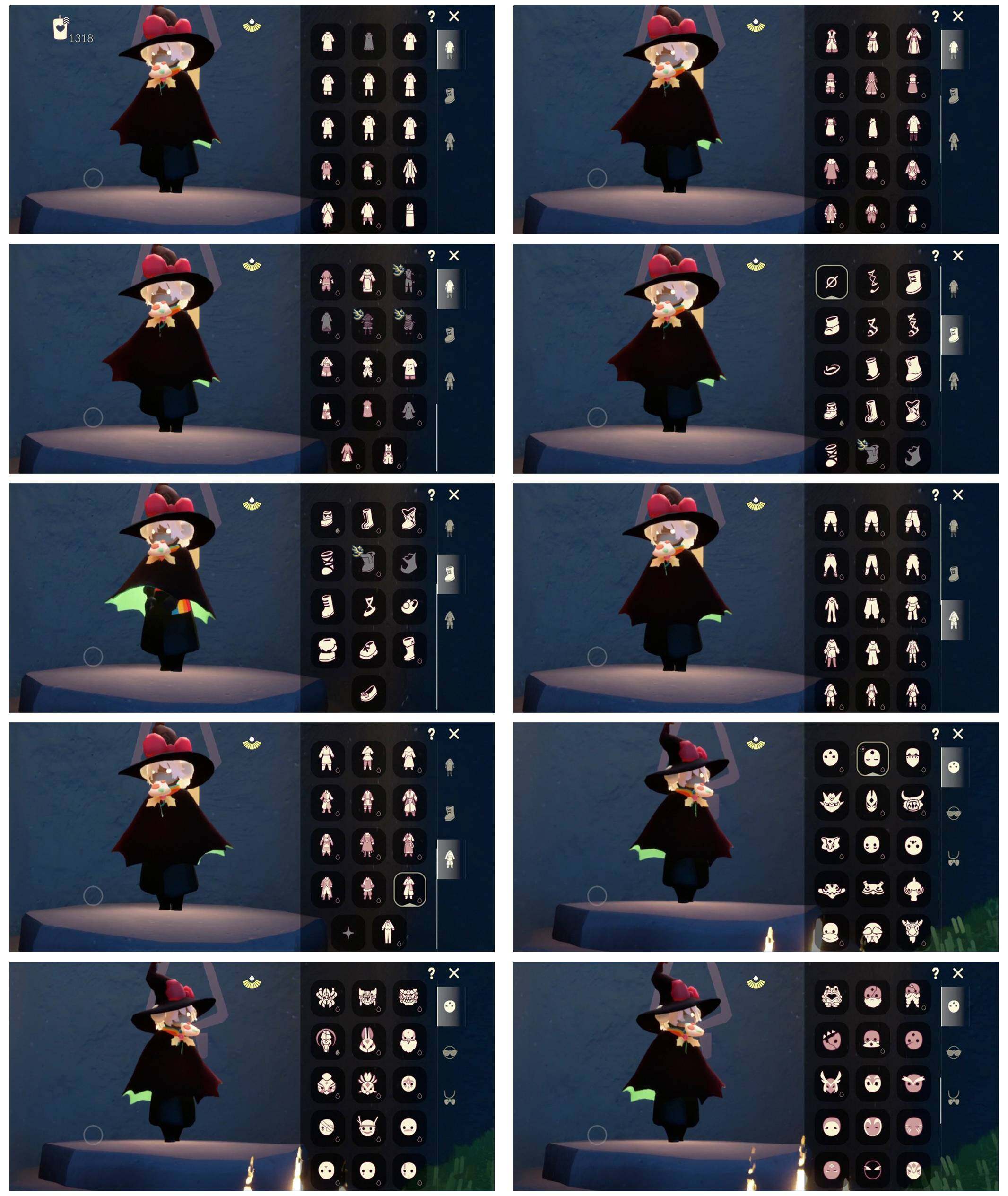 光遇账号华为渠道服阿努比斯白枭巫师帽蝙蝠套装圣诞鹿角详情看图价格可谈资源：蜡烛1318  爱心115   红烛161  10翼
已毕业地图：全图毕业
毕业季节：预言季  梦想季  集结季  小王子季  风行季  潜海