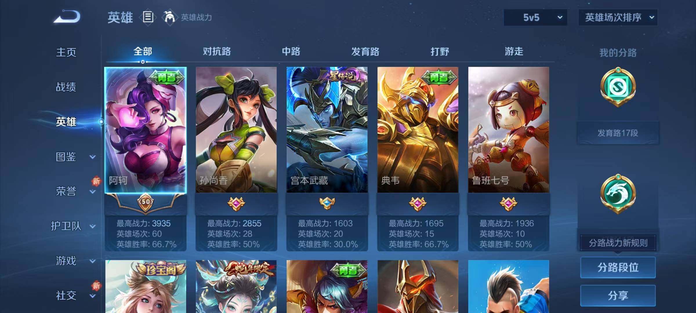 WZJZ3374225王者荣耀账号详情图5