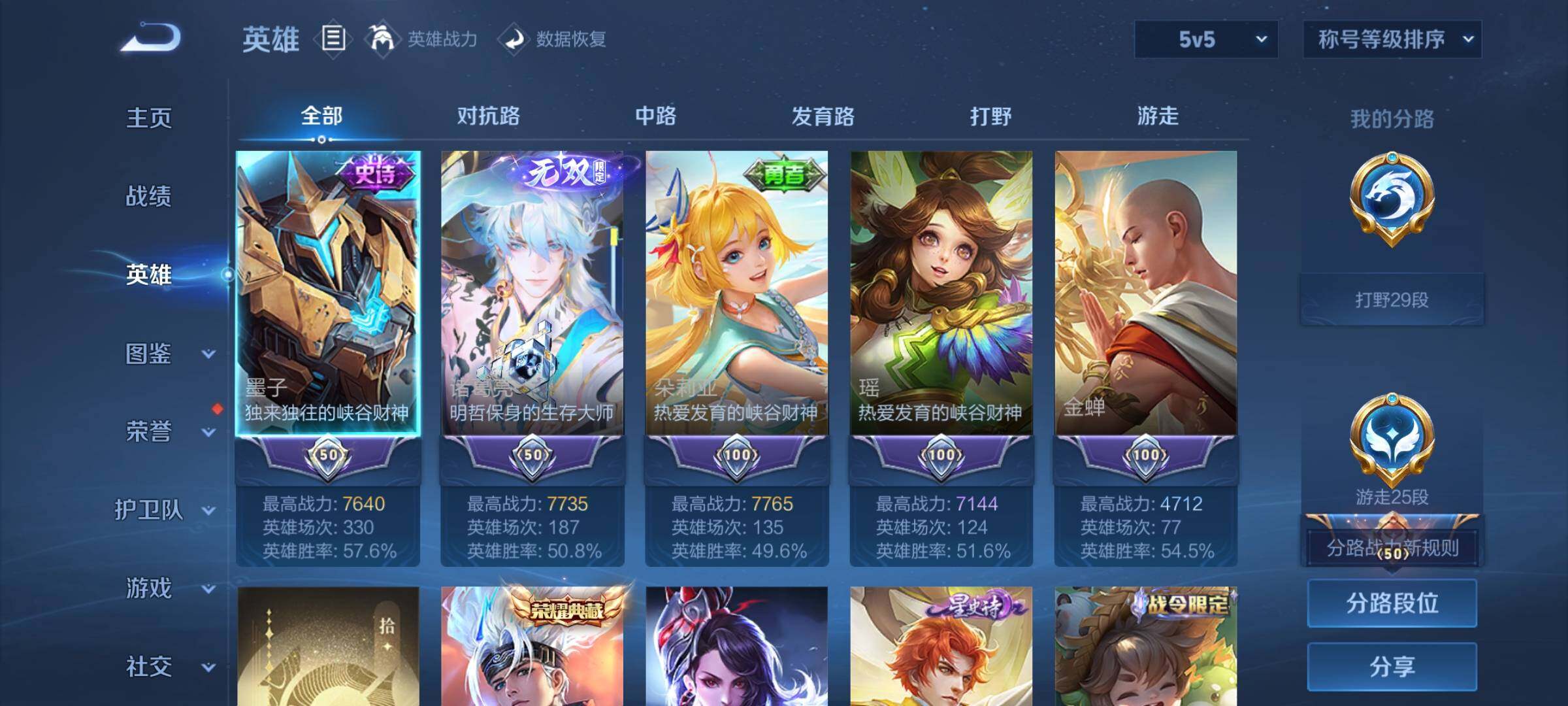 WZCMW3371431王者荣耀账号详情图3 WZCMW3371431王者荣耀账号详情图3