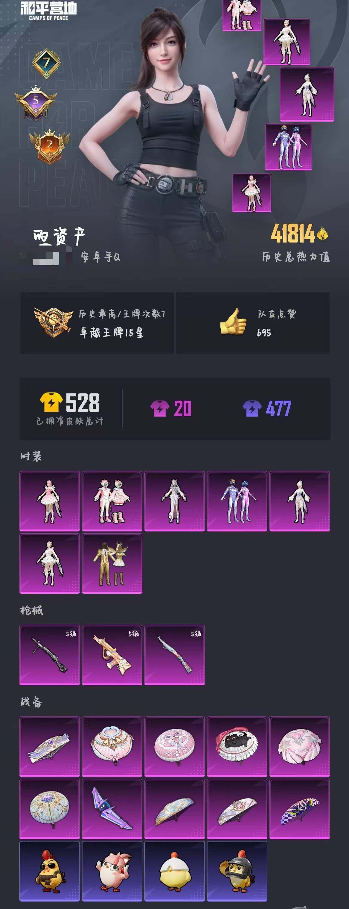 HPCMW3425319和平精英账号详情图2 HPCMW3425319和平精英账号详情图2