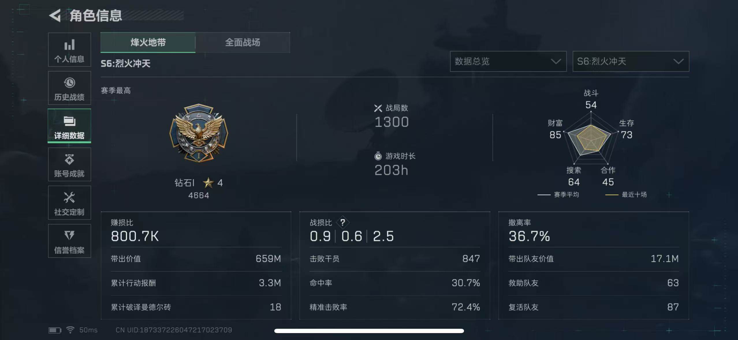 SJZCMW385179三角洲行动账号详情图3