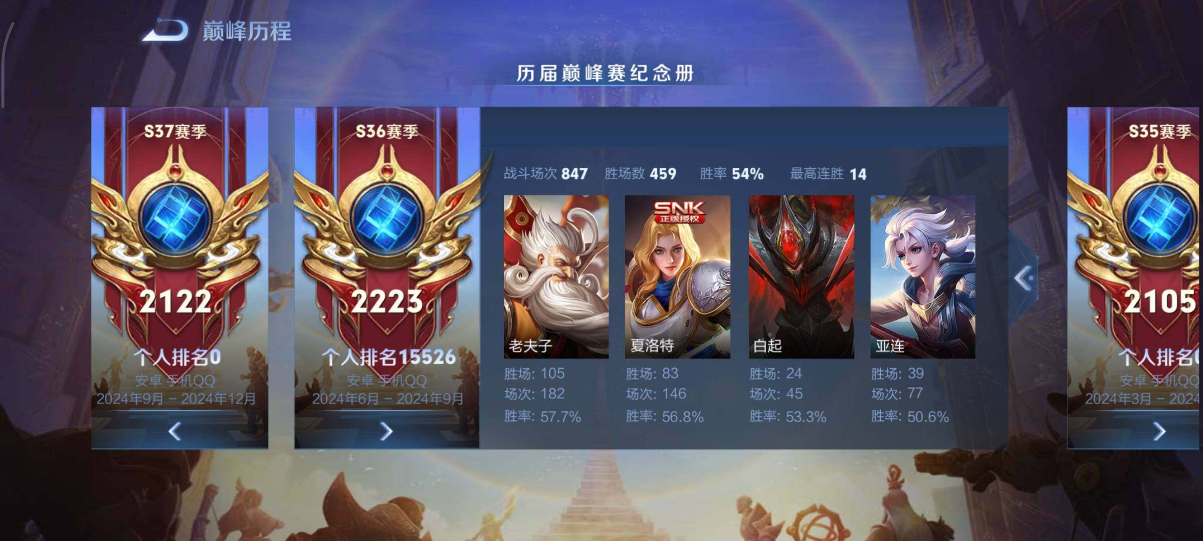 WZCMY3369845王者荣耀账号详情图3