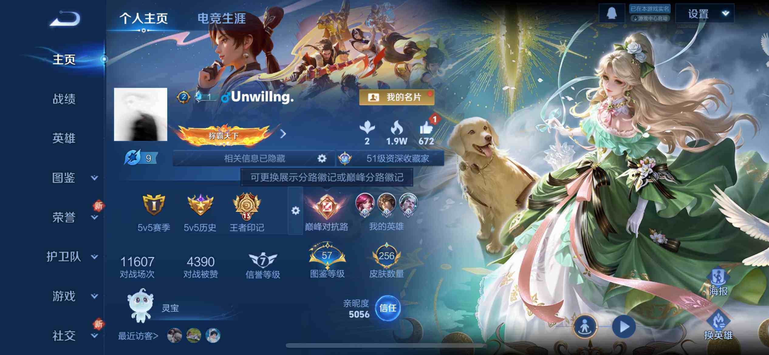 WZLX3379283王者荣耀账号详情图2