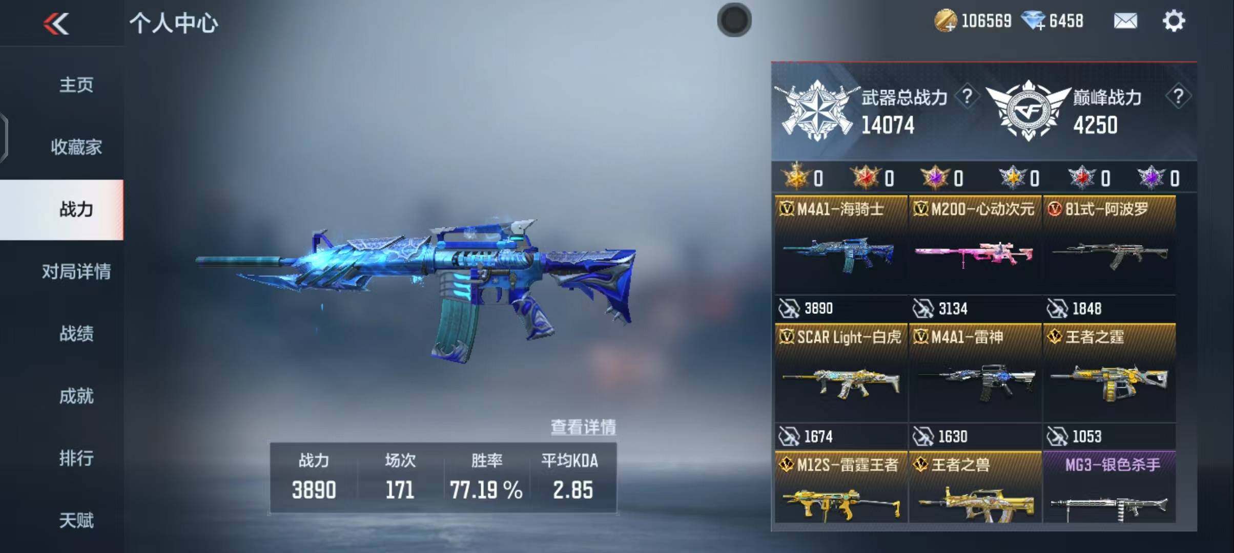 CFMEY363651枪战王者账号详情图4 CFMEY363651枪战王者账号详情图4