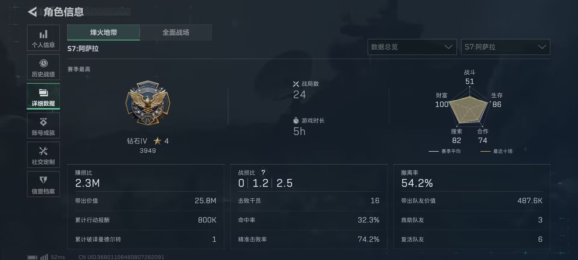 SJZEY362463三角洲行动账号详情图18