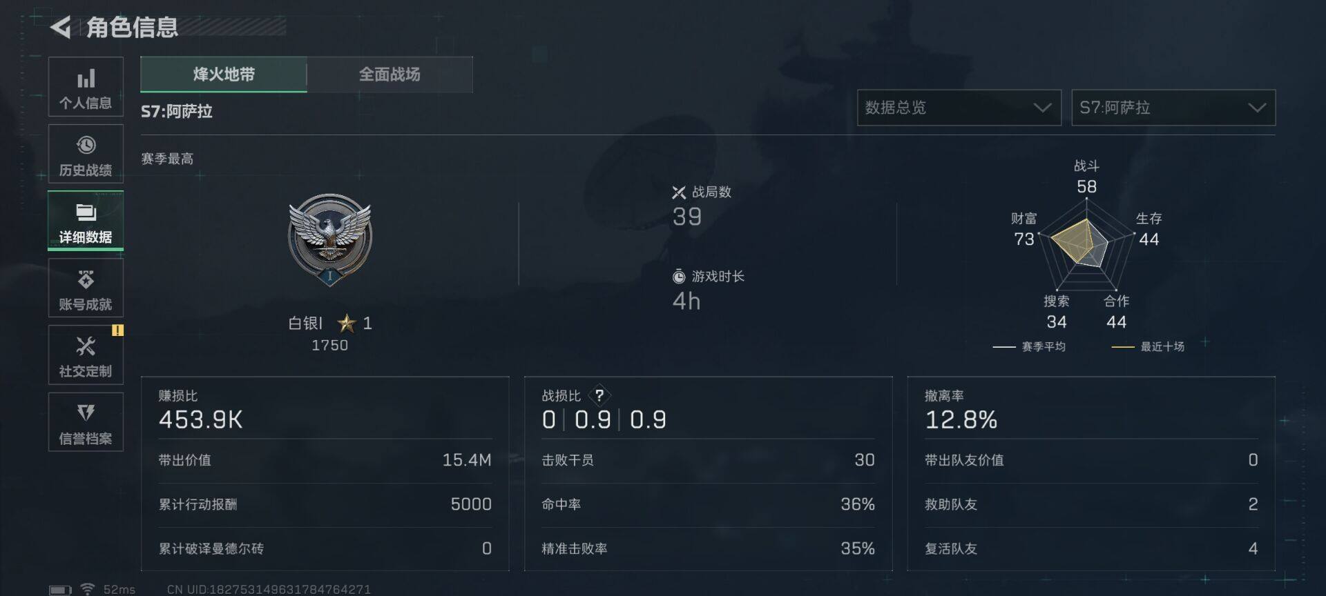 SJZCMW362321三角洲行动账号详情图4