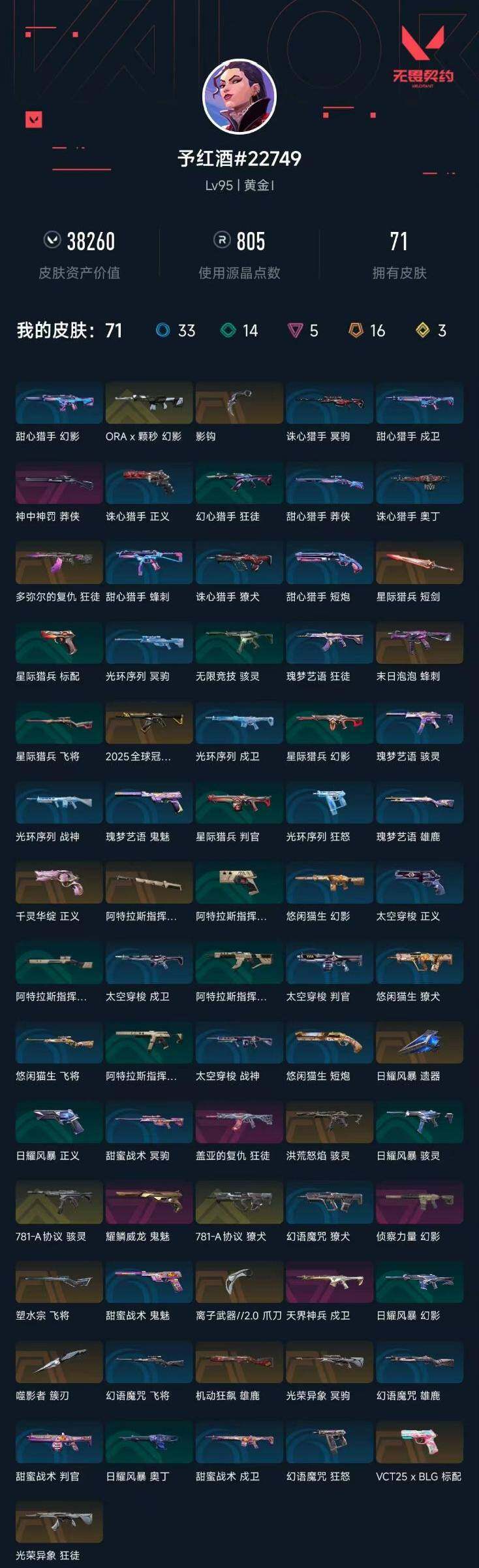 WWQXL322836无畏契约账号详情图4 WWQXL322836无畏契约账号详情图4