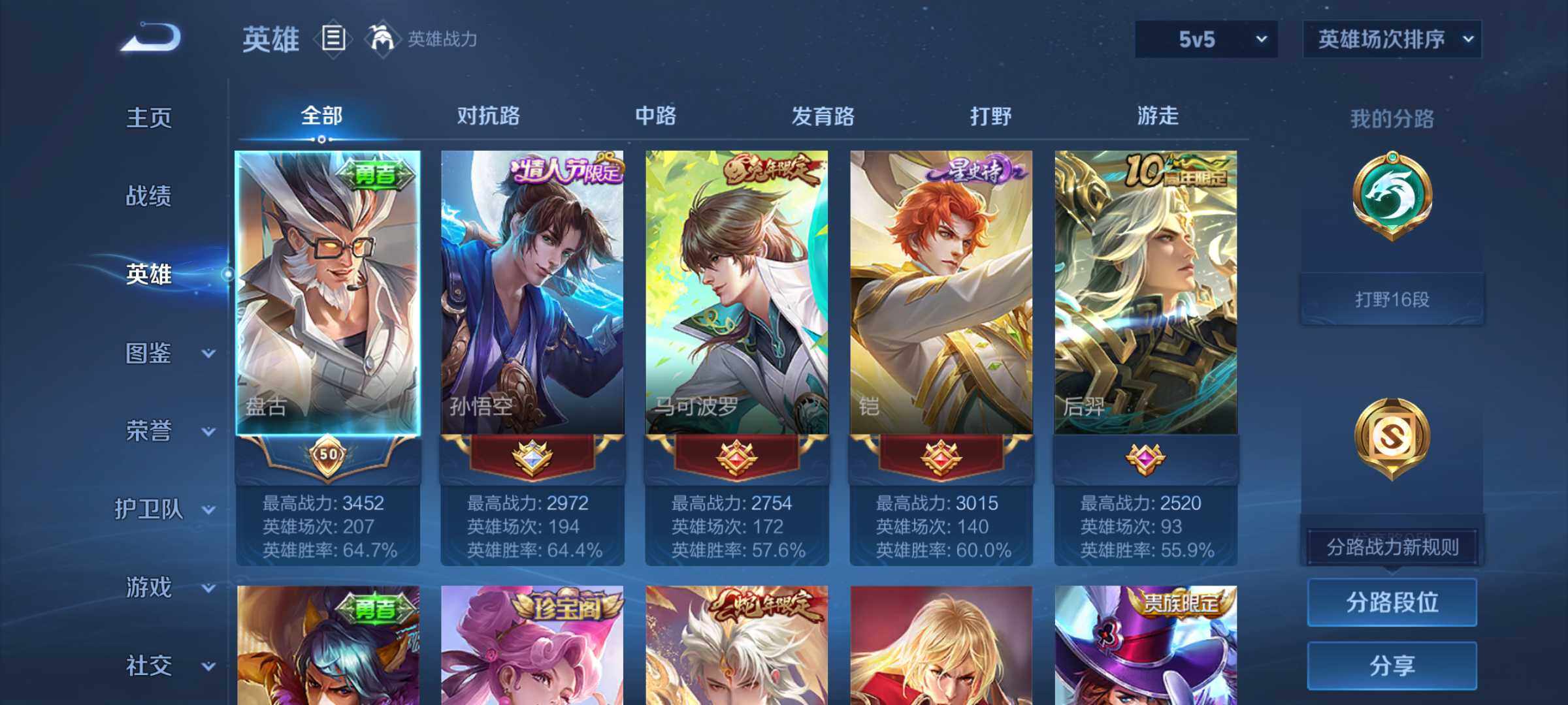 WZJM3370100王者荣耀账号详情图7