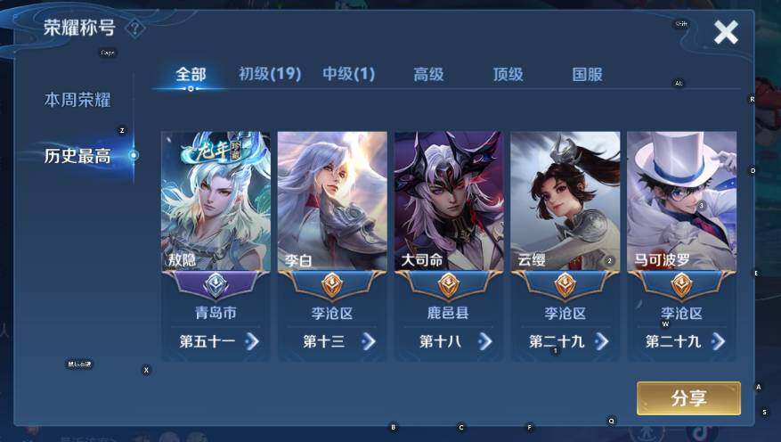 WZCMW3369785王者荣耀账号详情图9