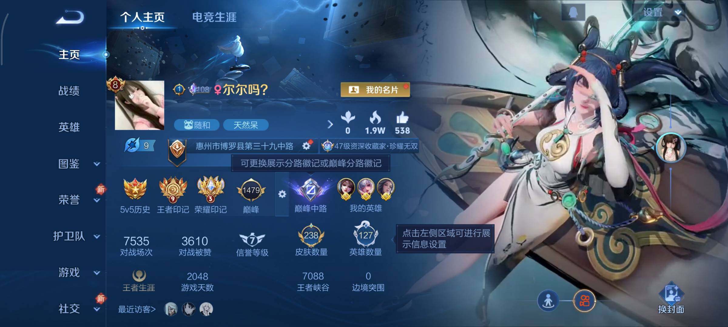 WZCMY3371103王者荣耀账号详情图2