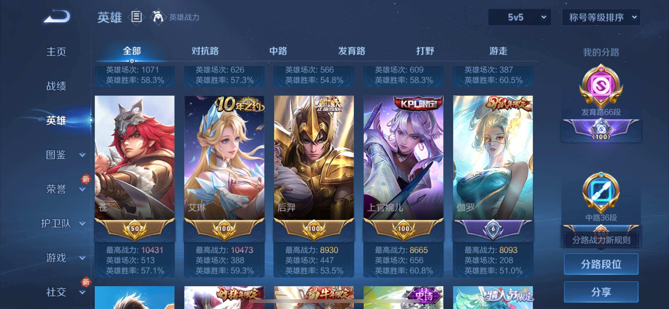 WZCMY3371355王者荣耀账号详情图5