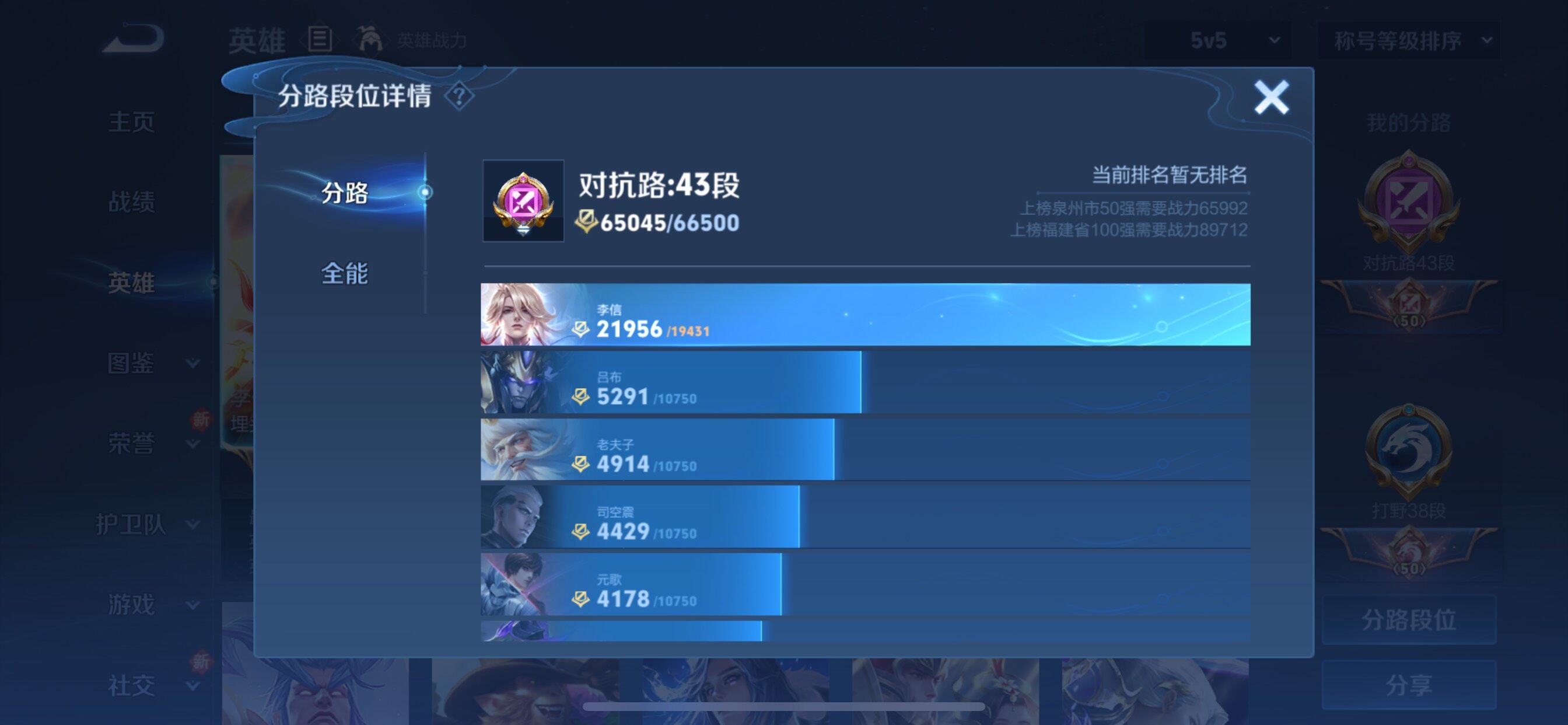 WZCMY3371160王者荣耀账号详情图5