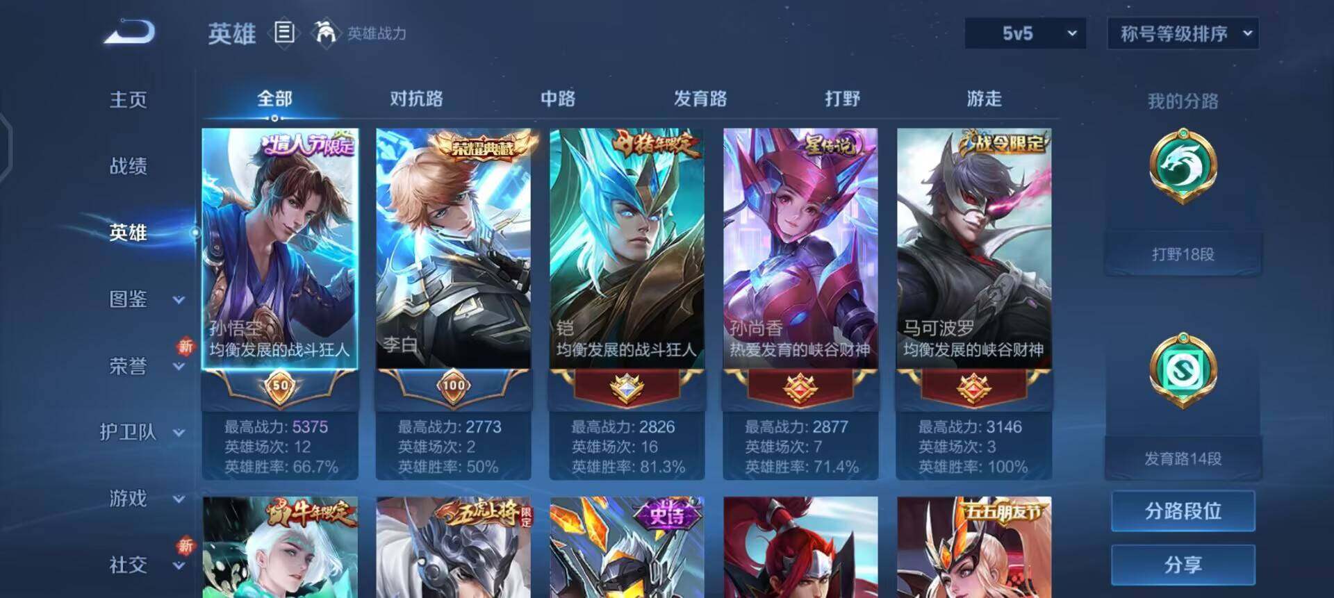 WZQM3380329王者荣耀账号详情图5