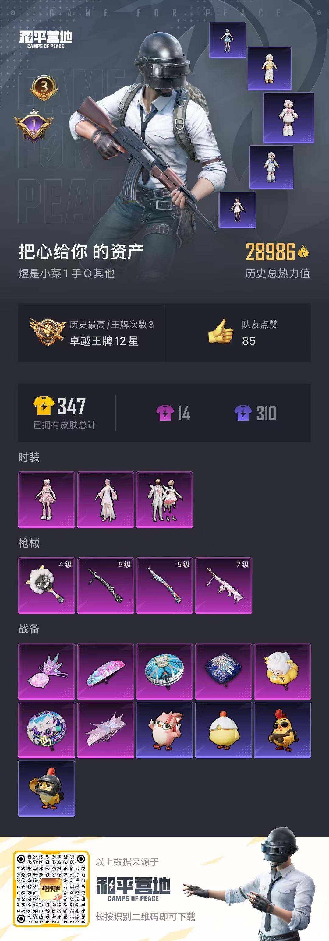 HPQM3399030和平精英账号详情图17 HPQM3399030和平精英账号详情图17