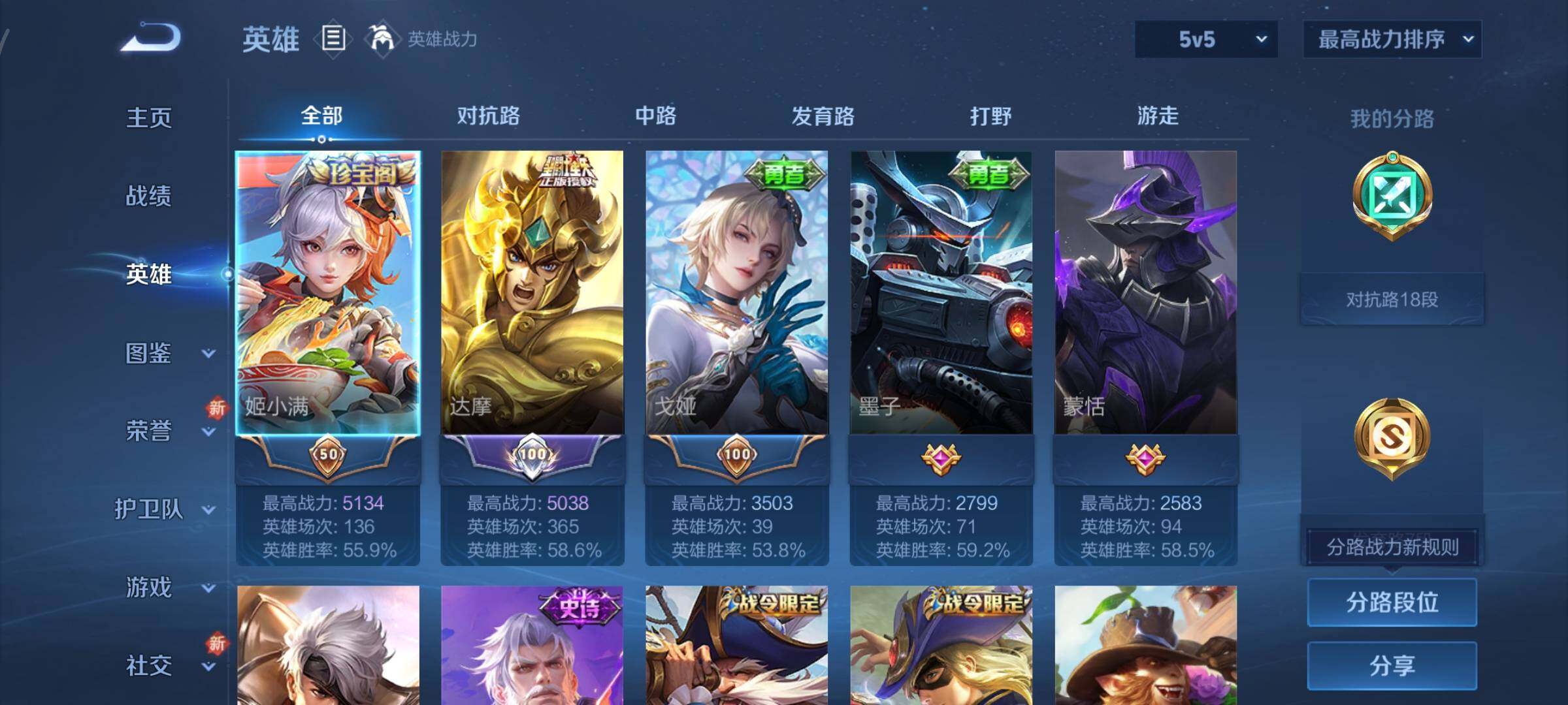 WZCMY3372905王者荣耀账号详情图3