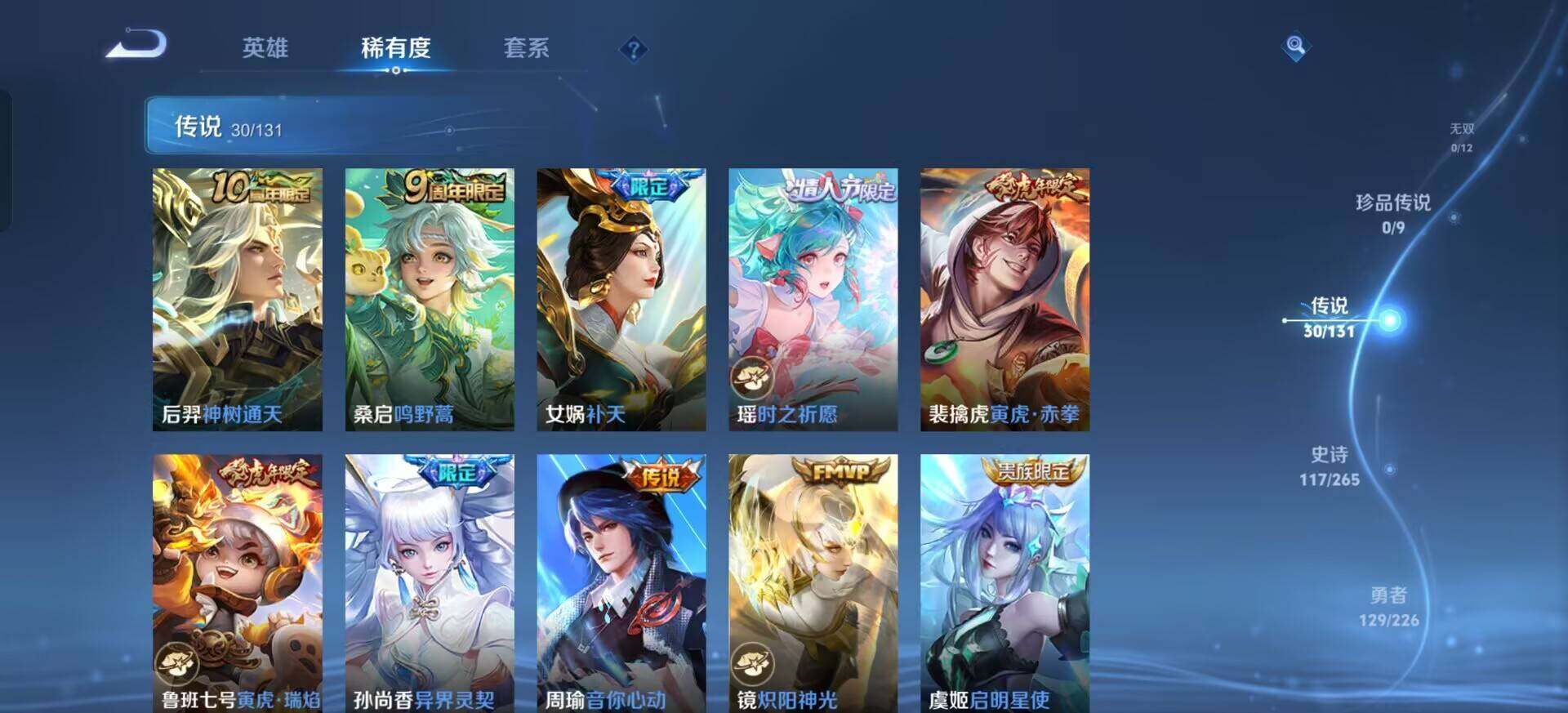 WZQM3374950王者荣耀账号详情图6