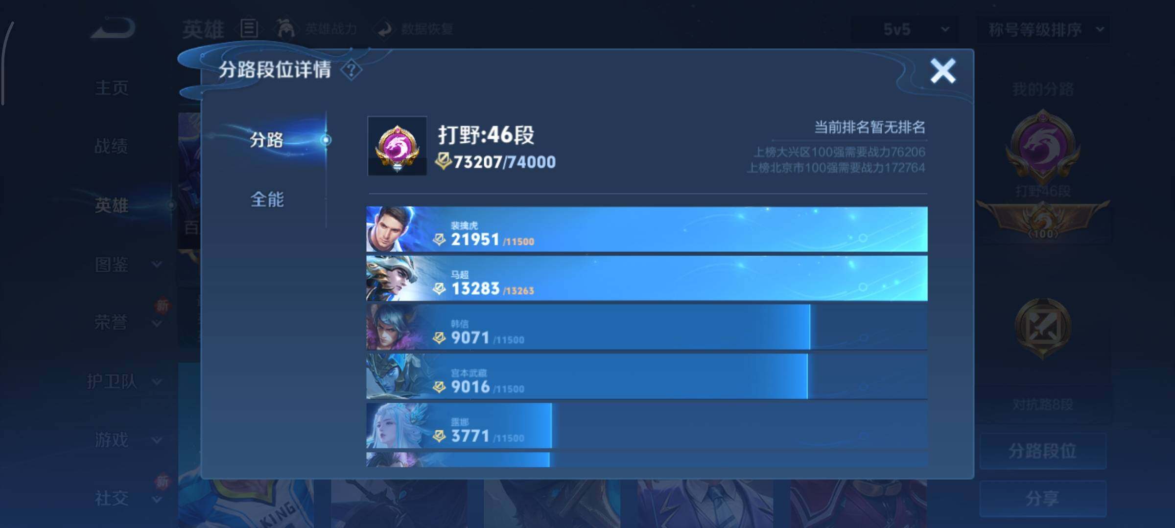 WZCMY3372931王者荣耀账号详情图5