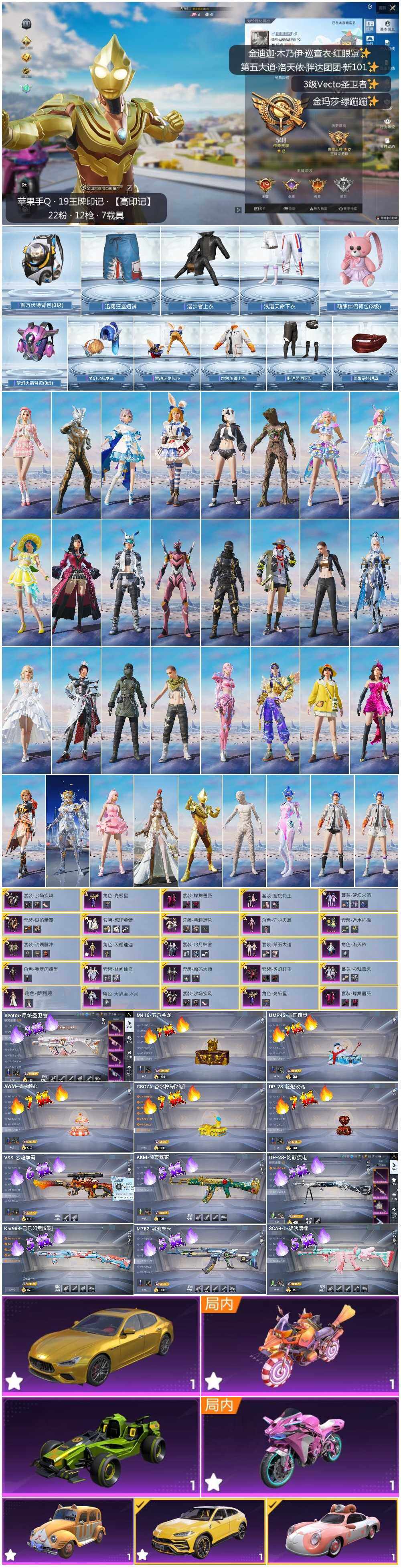 HPLE3390628和平精英账号详情图2 HPLE3390628和平精英账号详情图2