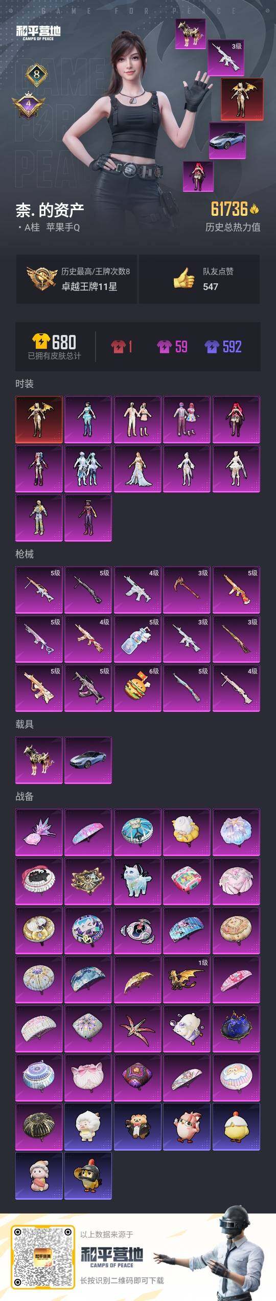 HPLE3390594和平精英账号详情图3 HPLE3390594和平精英账号详情图3