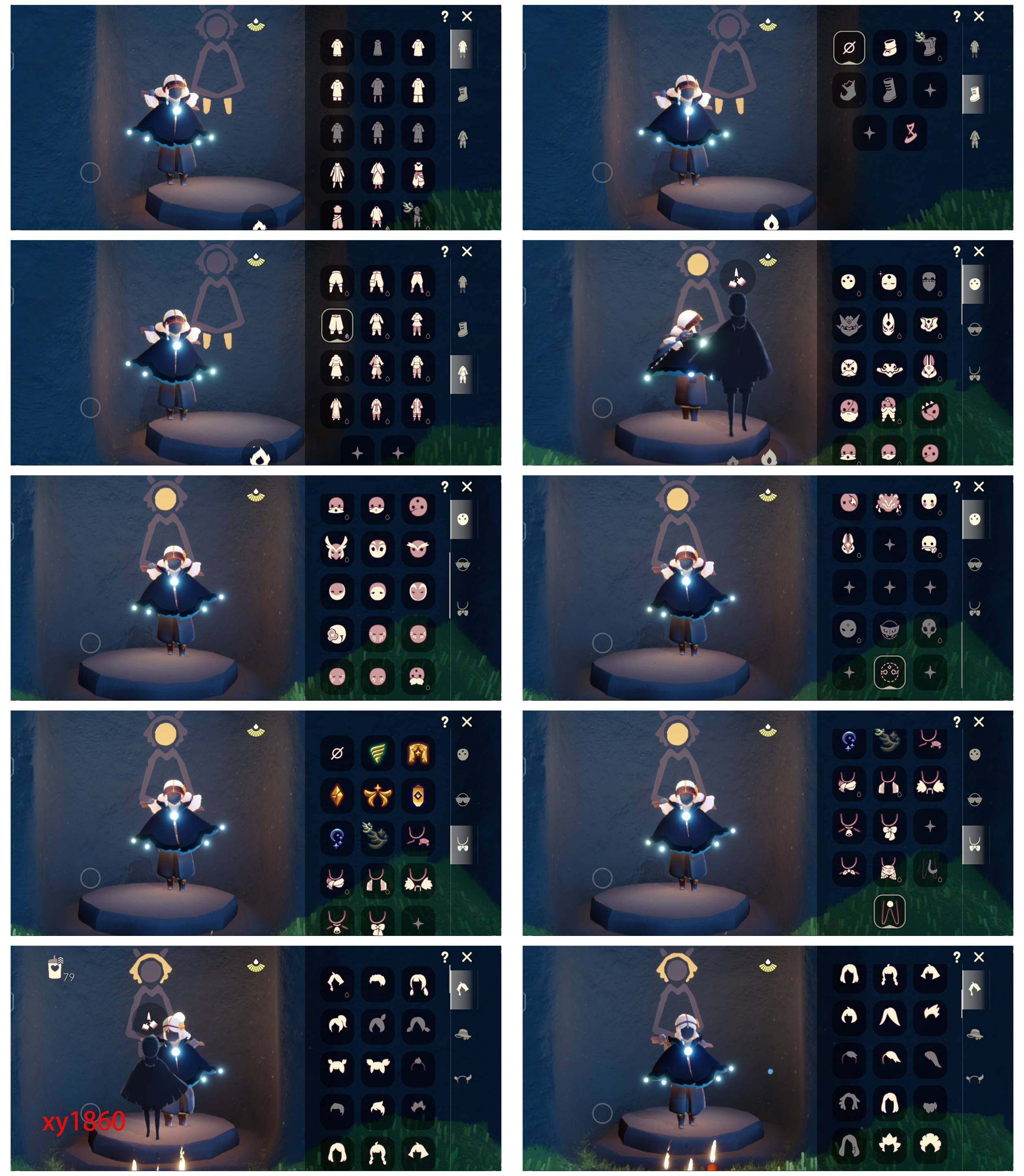 光遇账号安卓官服白枭透明蝶翼斗新春福娃武士裤橘子发饰虚荣太阳光束斗详情看图，价格可刀
资源：蜡烛79 爱心35   红烛2  9翼
已毕业地图：雨林  峡谷
毕业季节：潜海季  表演季  破晓季  欧若拉季  追忆