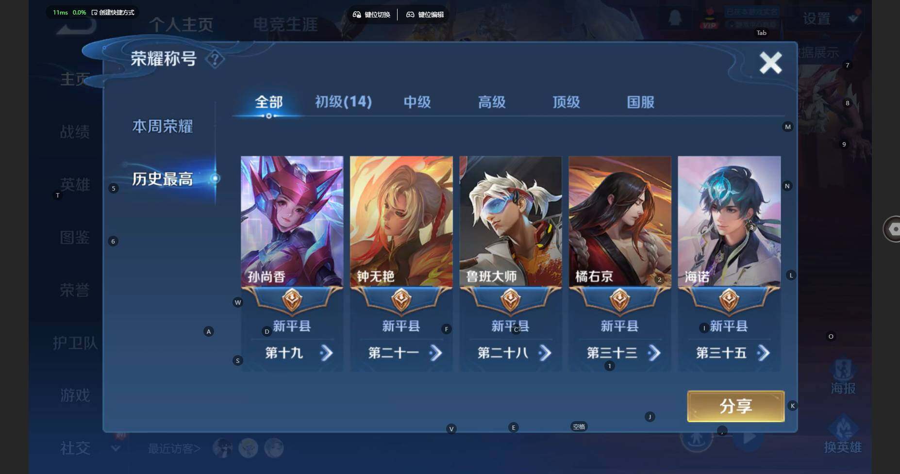 WZBSY3383729王者荣耀账号详情图3