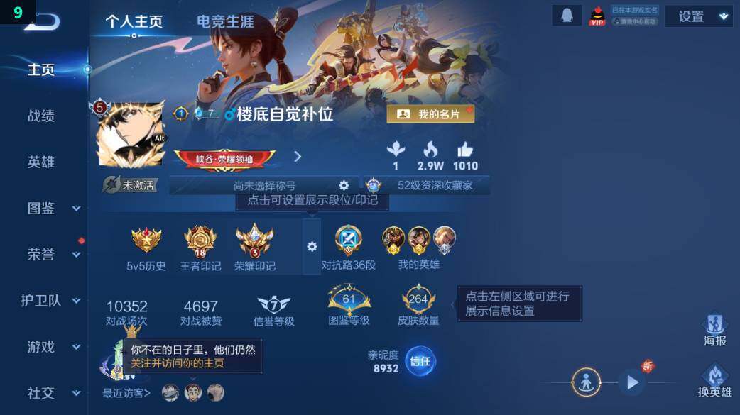 WZ0349465王者荣耀账号详情图8