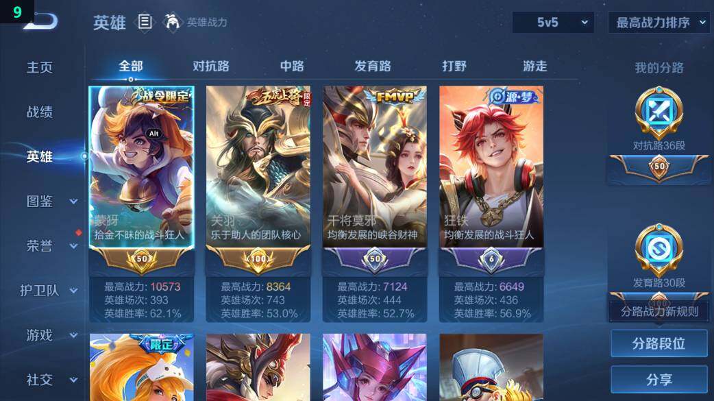 WZ0349465王者荣耀账号详情图15