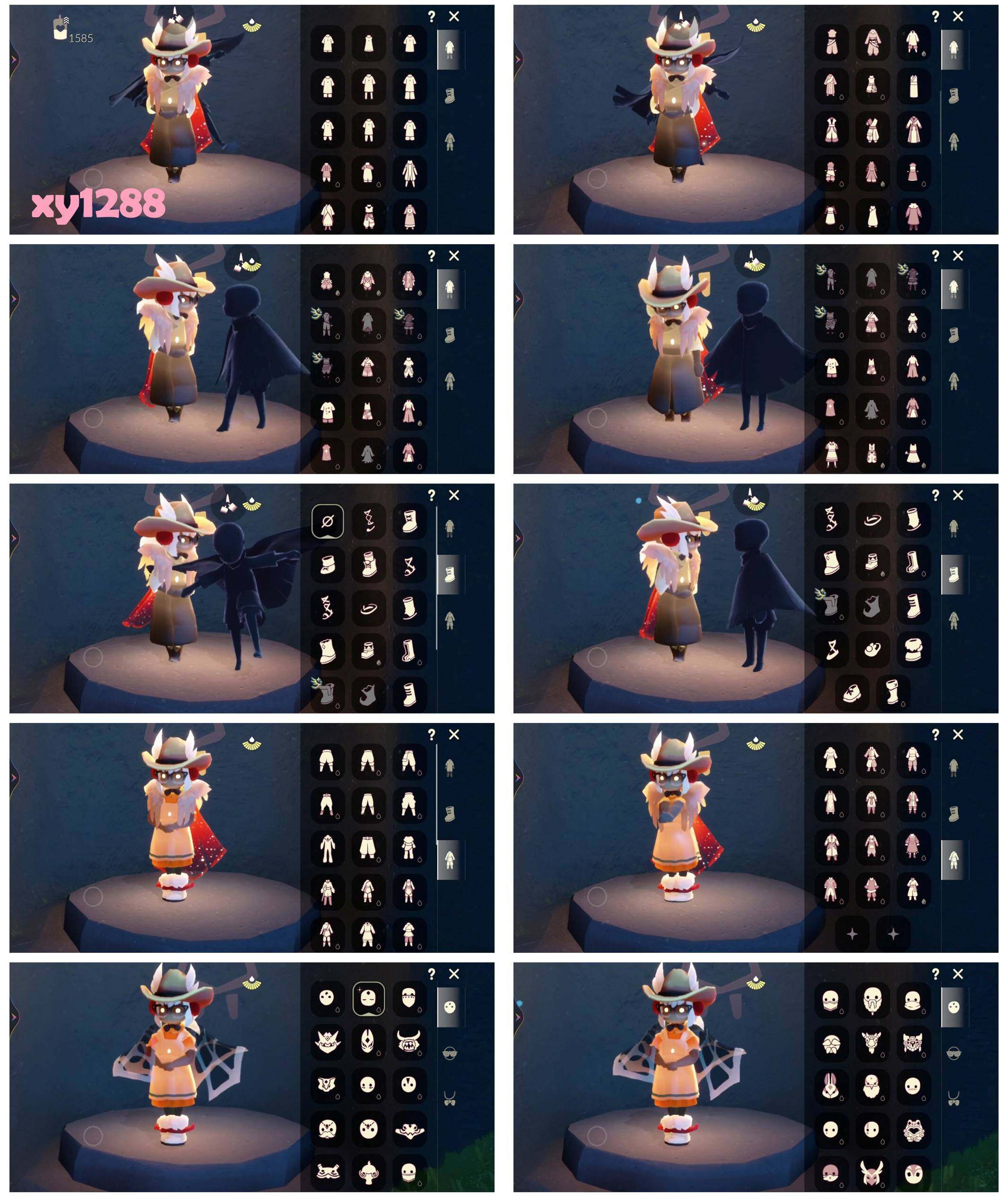 光遇账号vivo渠道服白枭 皮皮猫斗篷  白雪斗篷 瑞雪斗篷  秋千  船  周年抱枕 巫师帽  蝙蝠套装  九色鹿鹿角  武士裤
资源：蜡烛1584  爱心355 红烛114  10翼
已毕业地图：全图毕业
毕业季节：