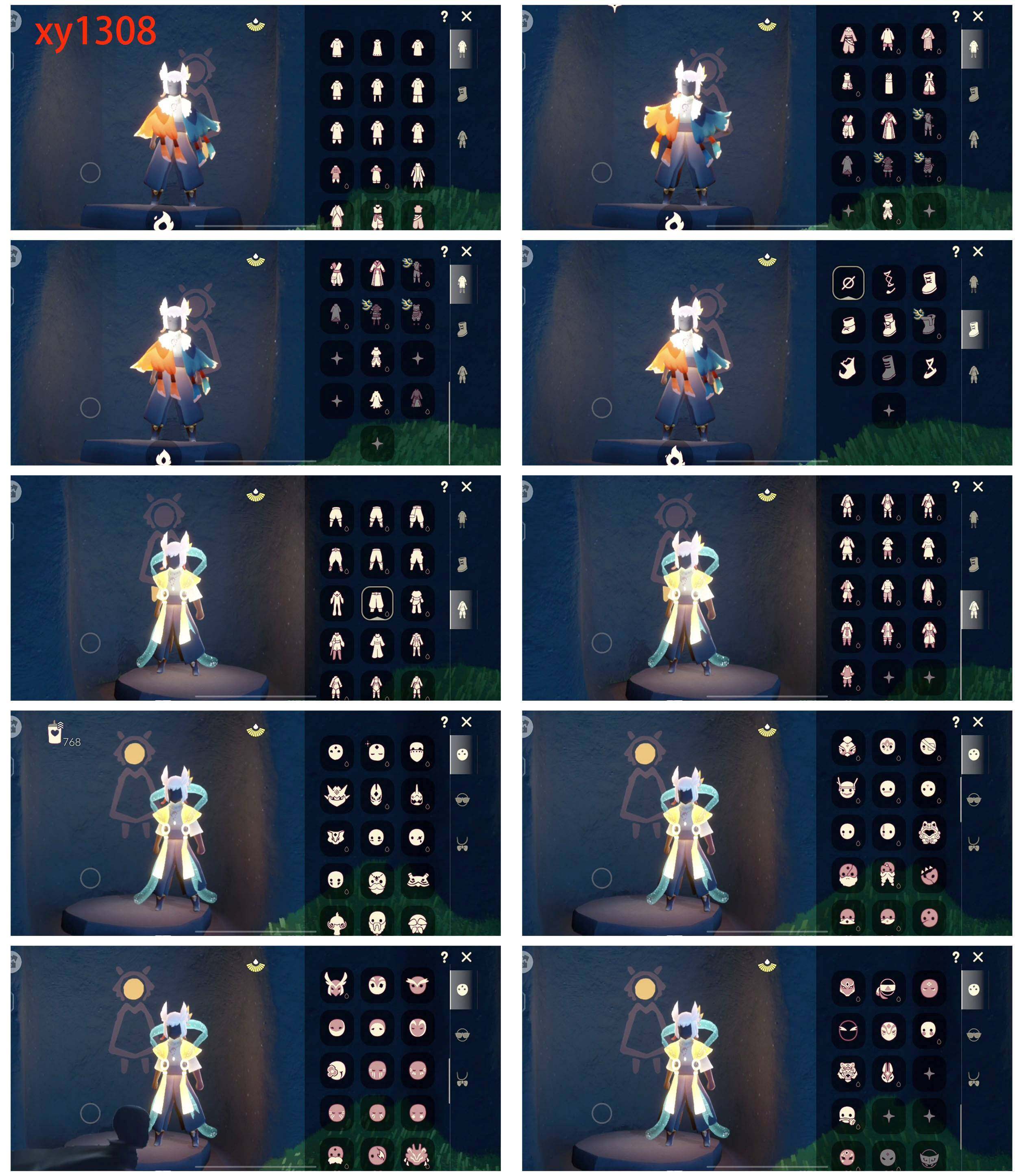 光遇账号华为渠道服小王子斗篷 圣诞鹿角 武士裤  兔年套装 潜海面具 蝴蝶结  郡主头  透明蝶翼 红金斗篷 
已毕业地图：全图毕业
毕业季节：风行季 潜海季   表演季  破晓季  欧若拉季  追忆季  夜行季  