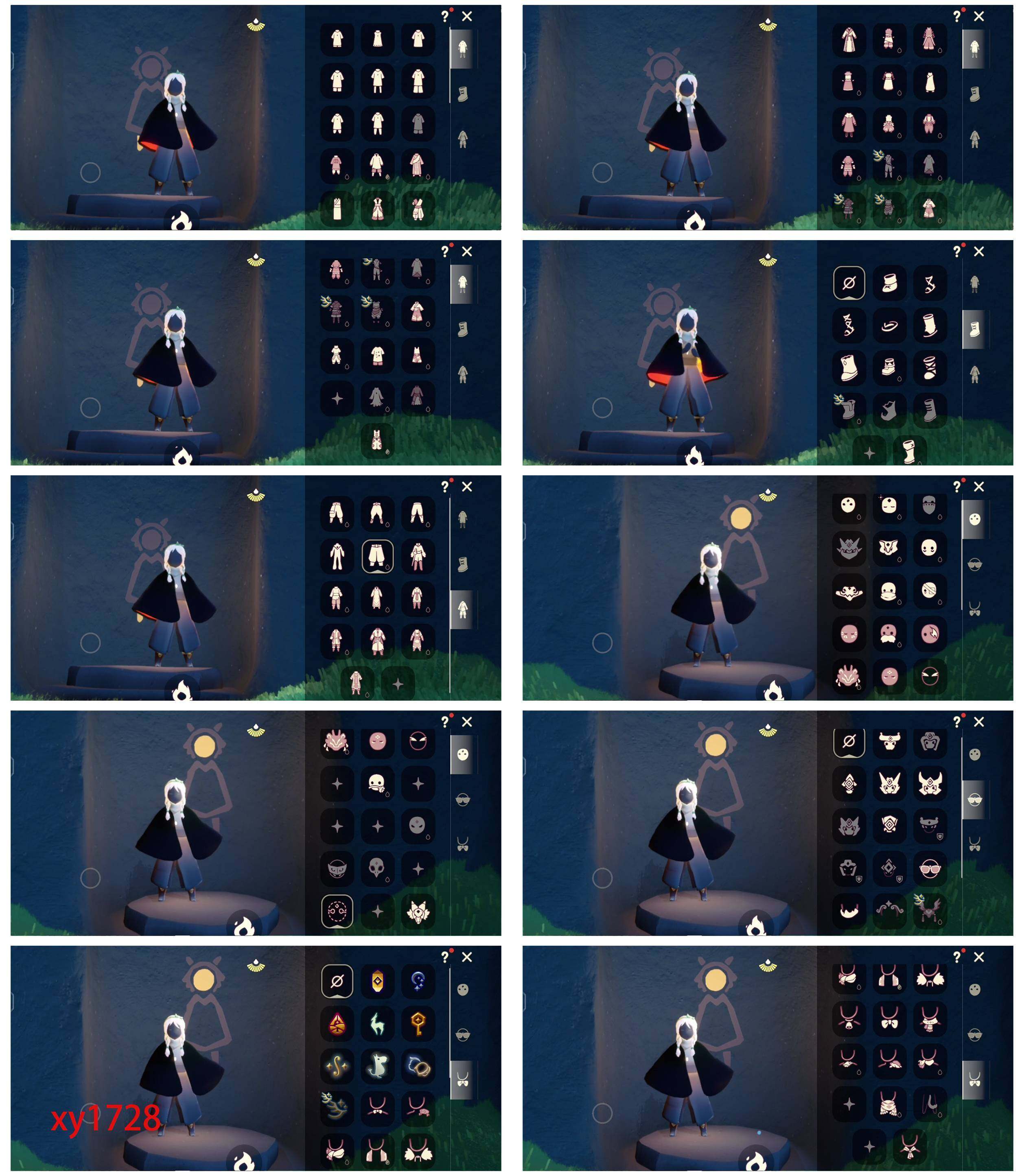 光遇账号安卓官服妮妮长裙武士裤奉献斗搓澡巾樱花头高马尾明制帽虚荣马蹄莲斗详情看图，价格可刀
资源：蜡烛543 爱心61 红烛49 翼10
已毕业地图：雨林 霞谷
毕业季节：追忆季 夜行季 归巢季 九色鹿 筑巢季 二