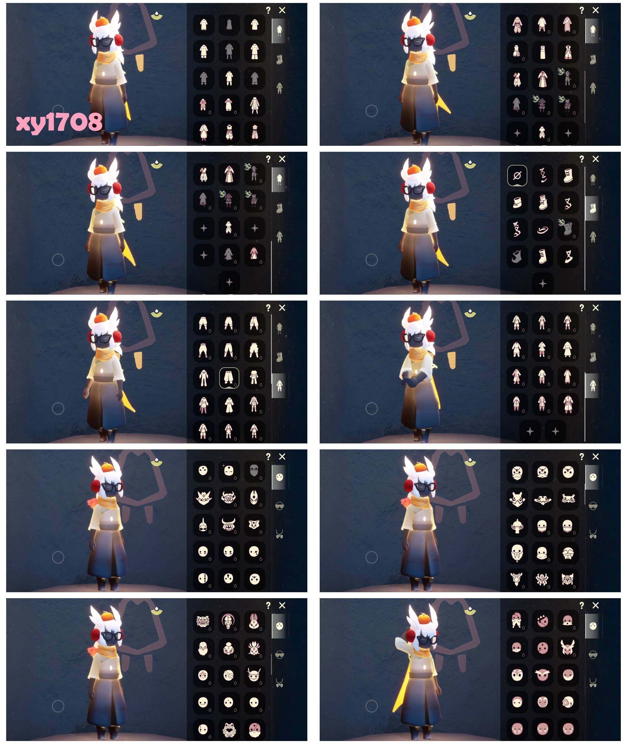 光遇账号安卓官服阿努比斯玫瑰花白枭透明蝶翼橘子发饰小王子围巾TGC黑底斗武士裤搓澡巾详情看图，价格可刀
资源：蜡烛402 爱心78 红烛23 翼10
已毕业地图：雨林 霞谷 墓土
毕业季节：圣岛季 预言季 梦想季 