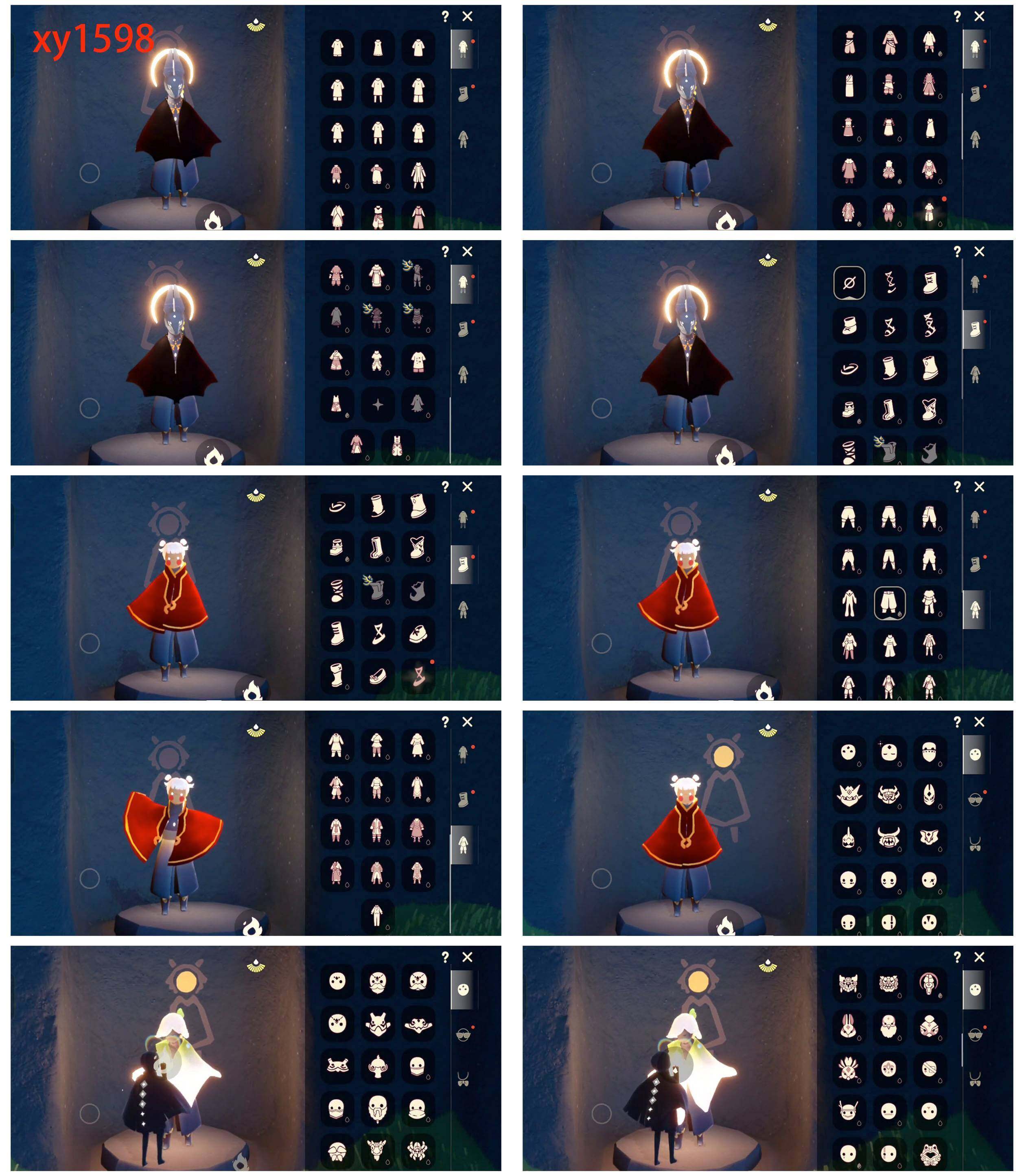 光遇账号安卓官服狗头巫树犄角小王子斗篷瑞雪斗篷青衫落拓冥龙南瓜蛛丝斗篷妮妮长裙绑带舞服
资源：蜡烛1194  爱心113   红烛1  10翼
已毕业地图：全图毕业
毕业季节：圣岛季  预言季  梦想季  集结季 